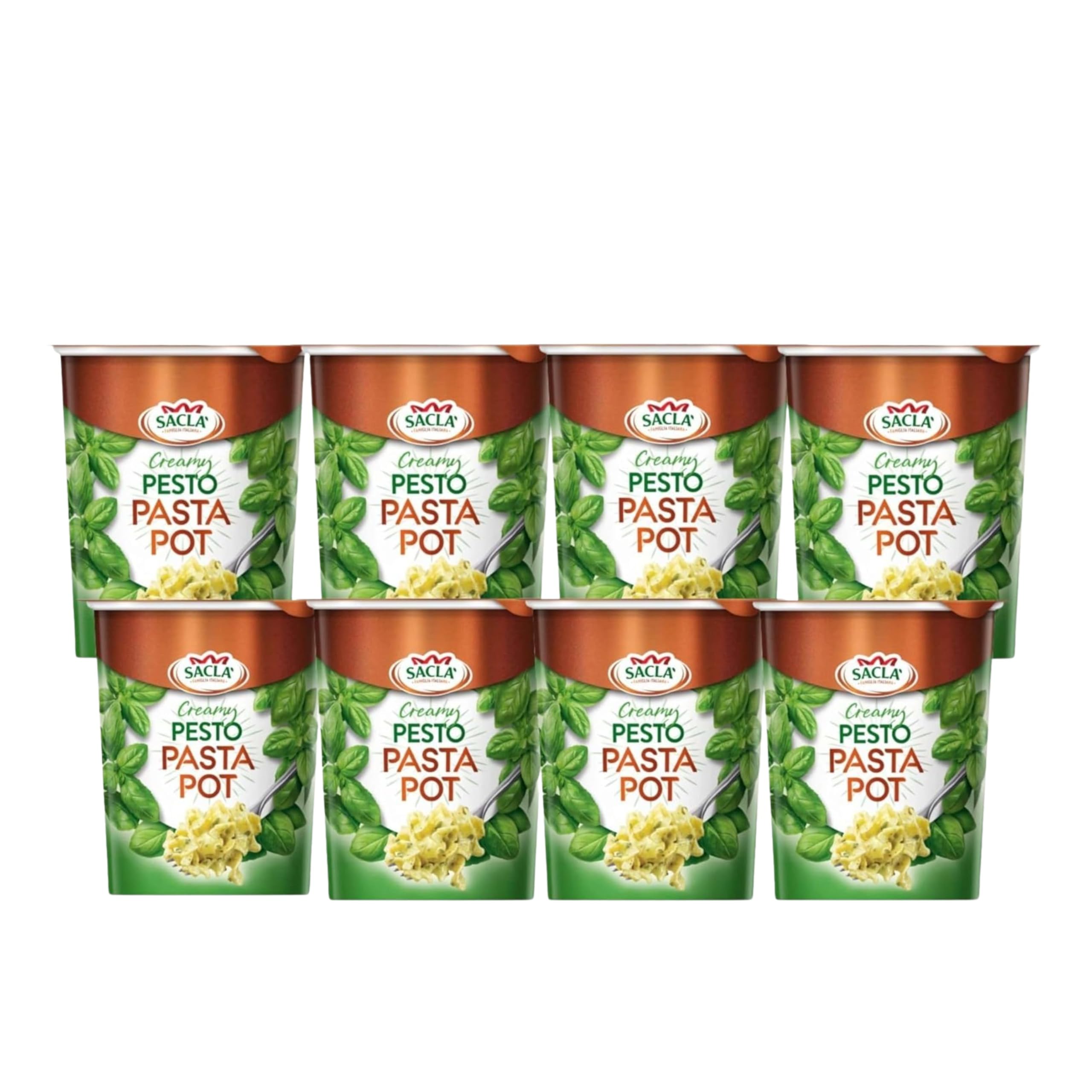 Sacla Italian Instant Pasta Pot - Tagliatelle with Natural Seasonings | Ready in 5 Mins | 80g 1