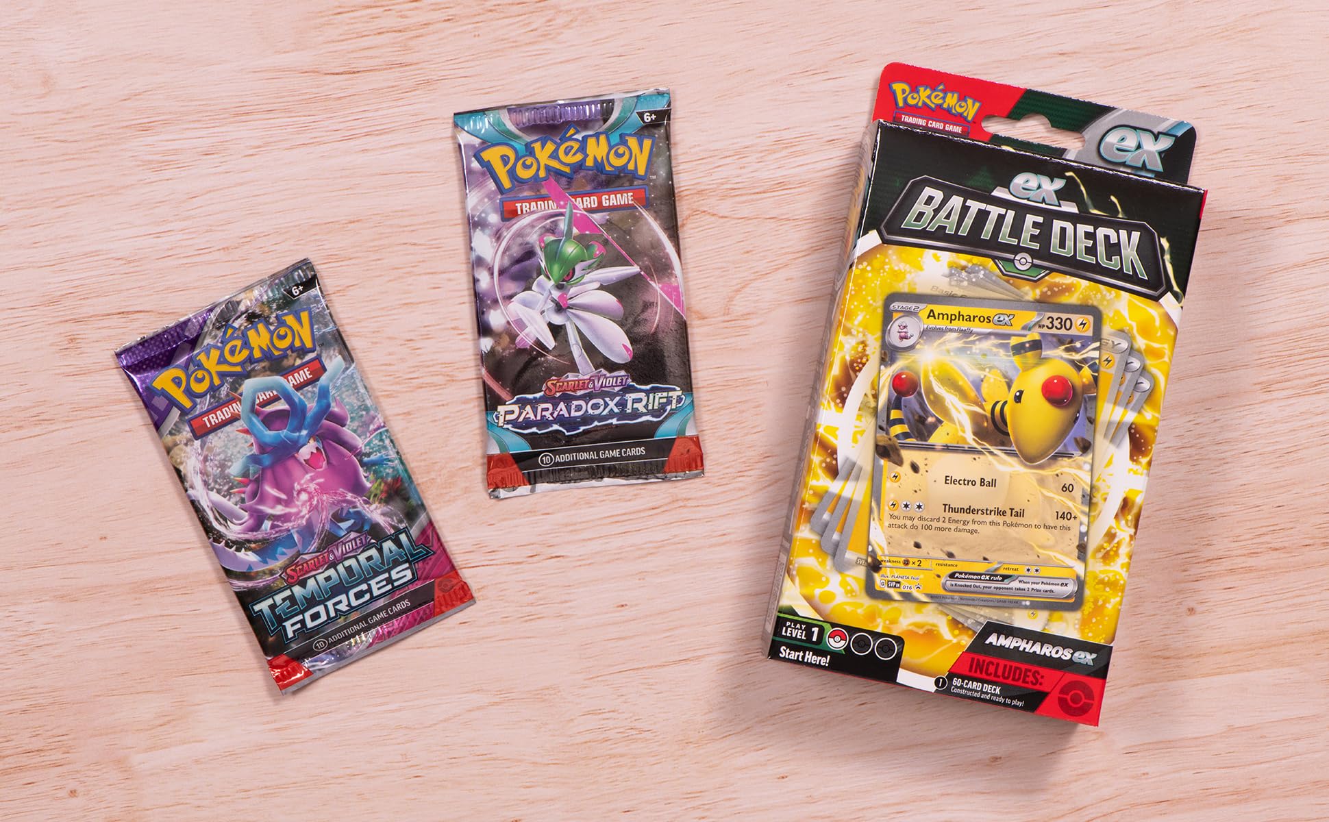 Pokémon TCG: Ampharos ex Battle Deck & 2 Booster Packs 7