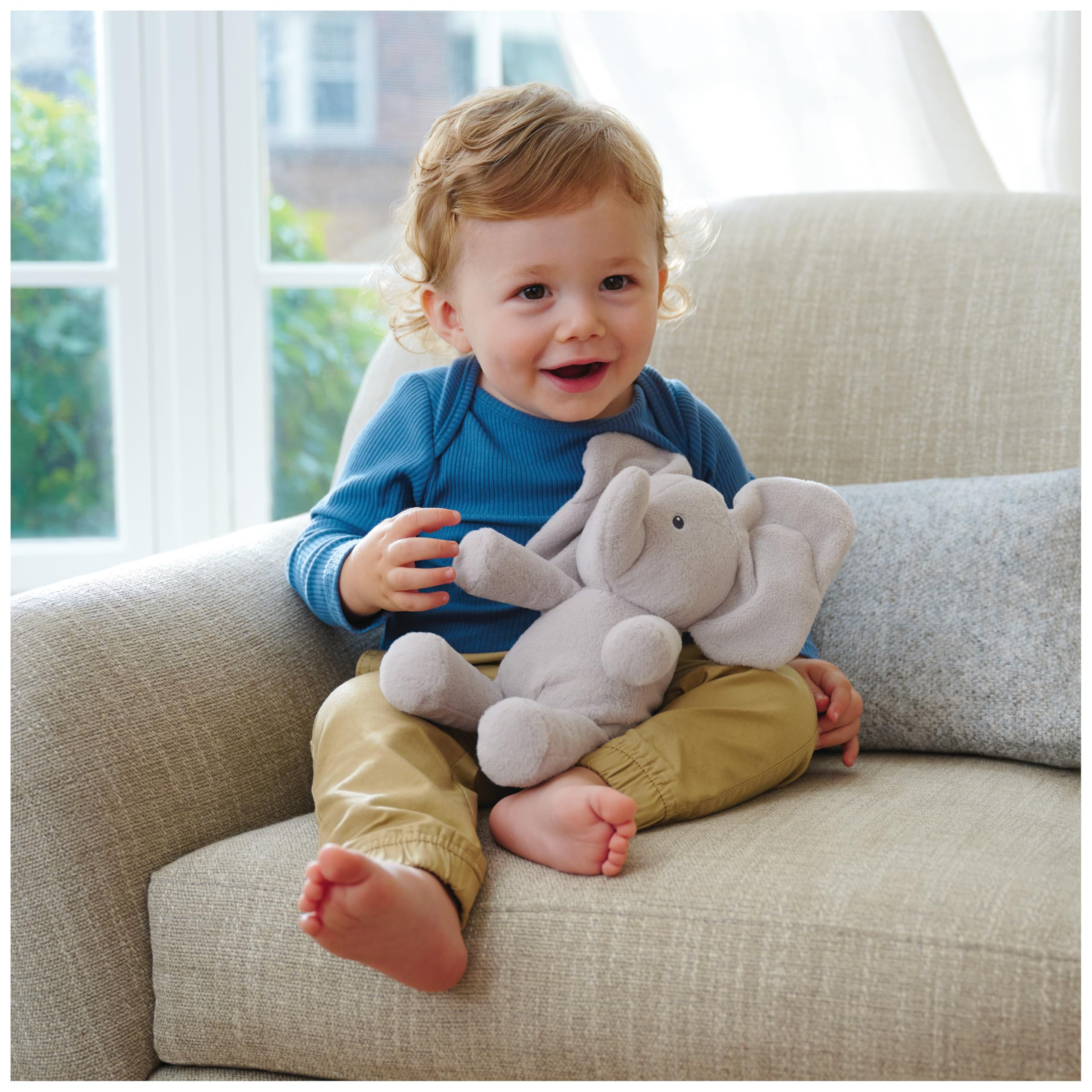GUND Baby Peek-a-Boo Flappy Elephant Plush - Interactive Stuffed Animal for 6 Months and Up 5