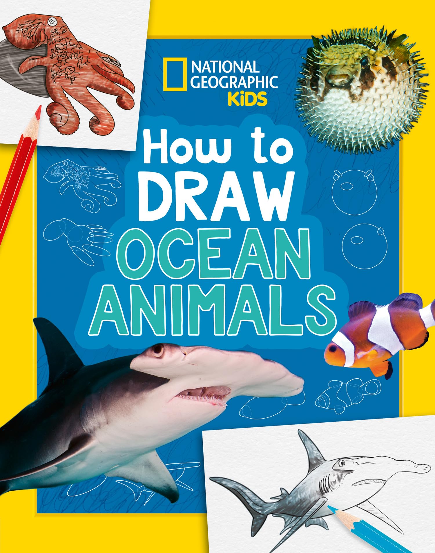 Collins How to Draw Ocean Animals Step-by-Step Learn to Draw Book for Kids Aged 6-10