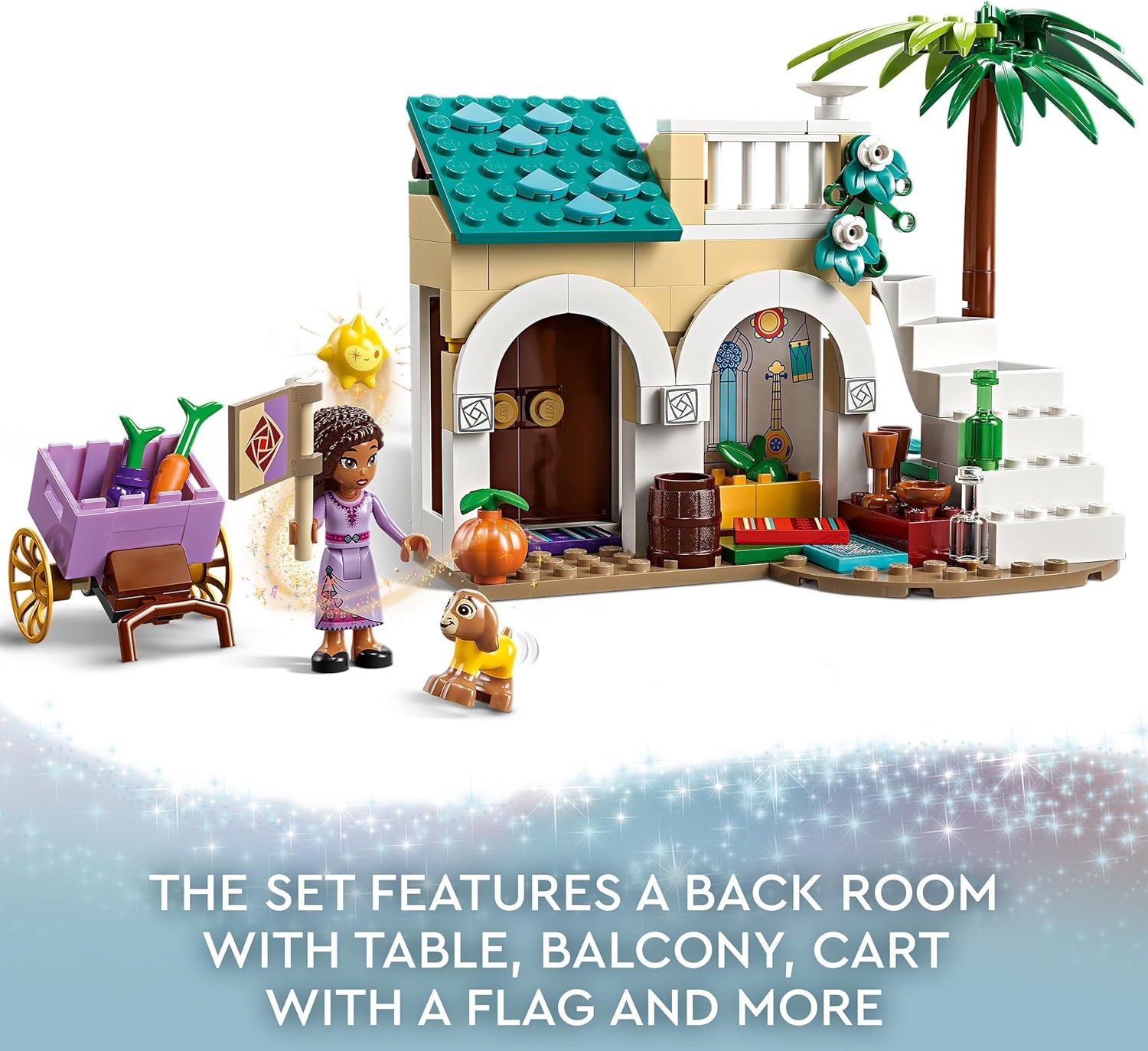 LEGO 43223 Disney Wish Asha in the City of Rosas - Building Set for Ages 6+ 6