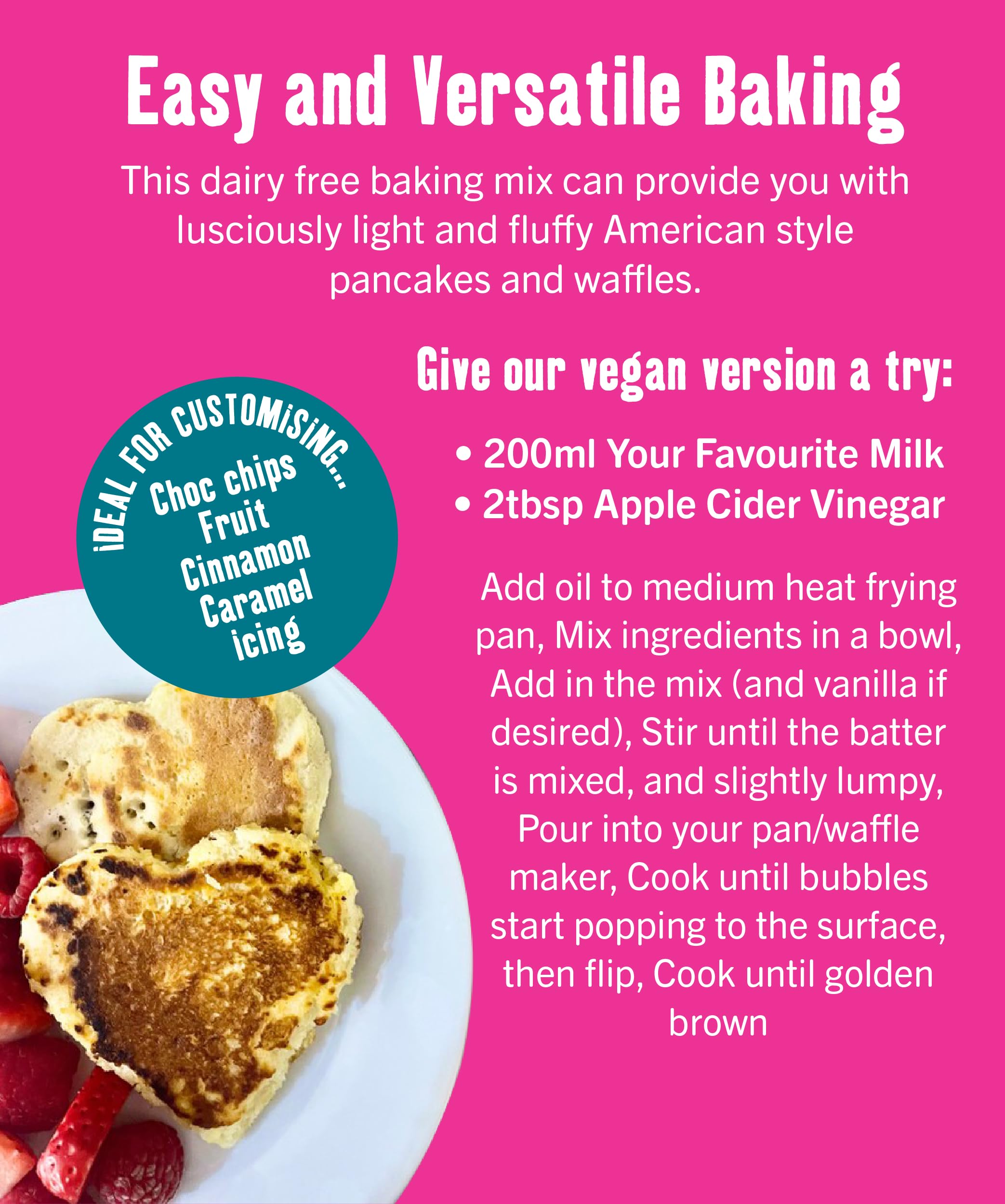 Creative Nature Gluten Free Pancake & Waffle Mix - Vegan, Free From Top 14 Allergens | 266g 4