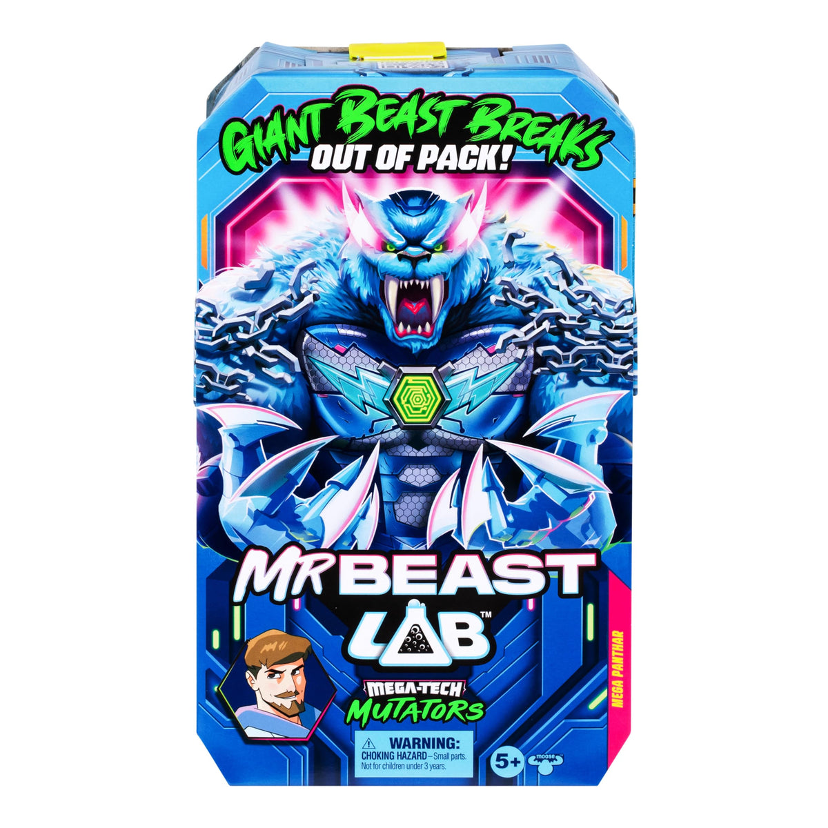 MRBEAST LAB MEGA-TECH Mutator Panthar Action Figure - 9 inch, Poseable, Age 5+