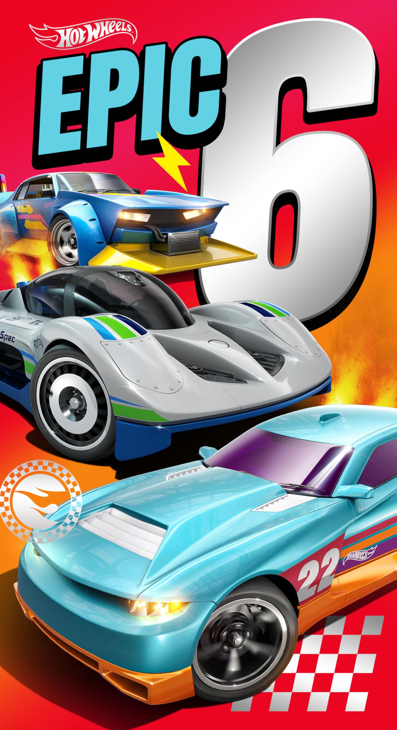 Danilo Promotions LTD Hot Wheels Birthday Card for Age 6 | Premium Card Stock | 22.86 cm x 12.7 cm 1