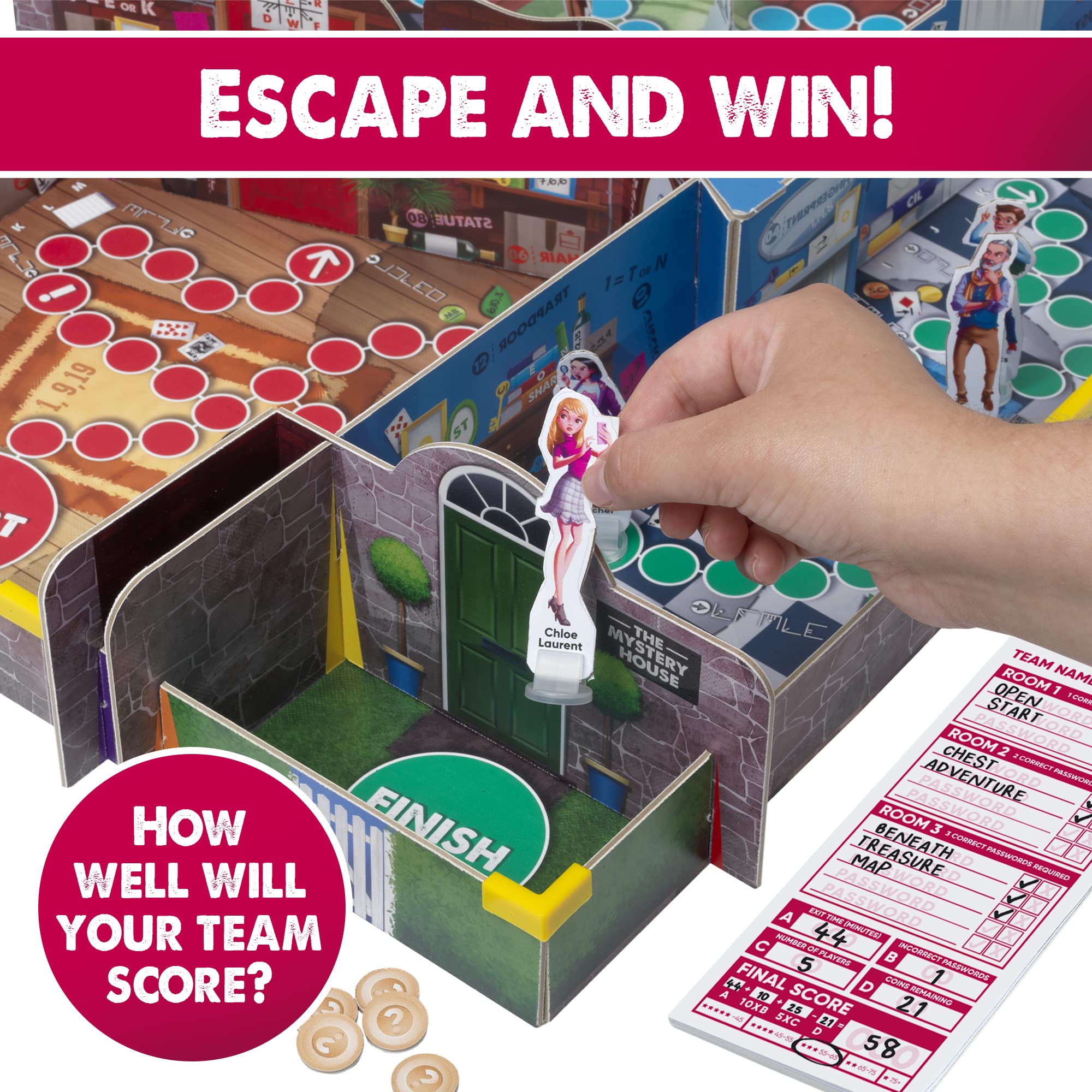 IDEAL Race to Escape: The 3D Replayable Escape Room Board Game 6