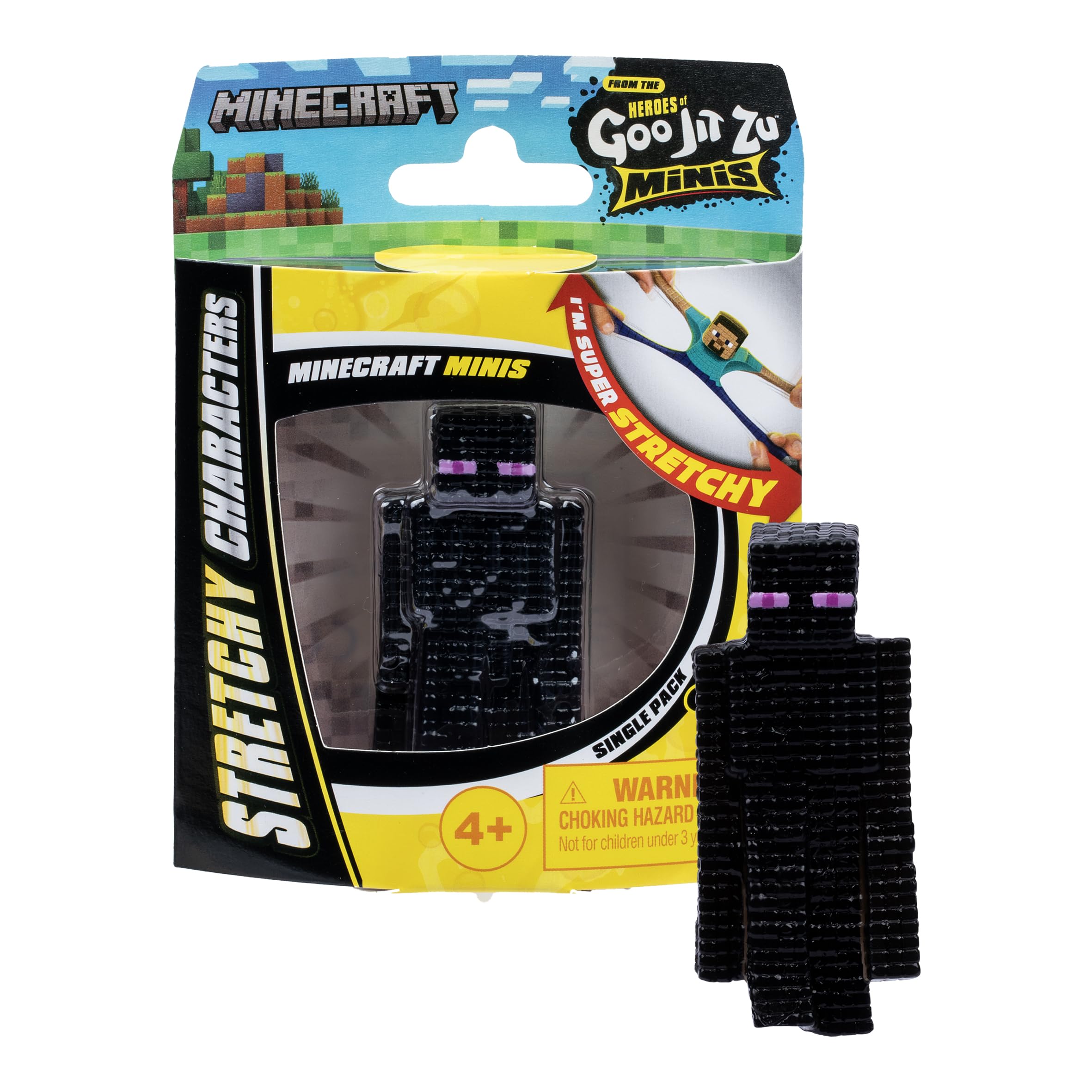 Heroes of Goo Jit Zu Minecraft Minis - Stretchy Toy Figure | 2.5 Inch | Ages 4+ 5