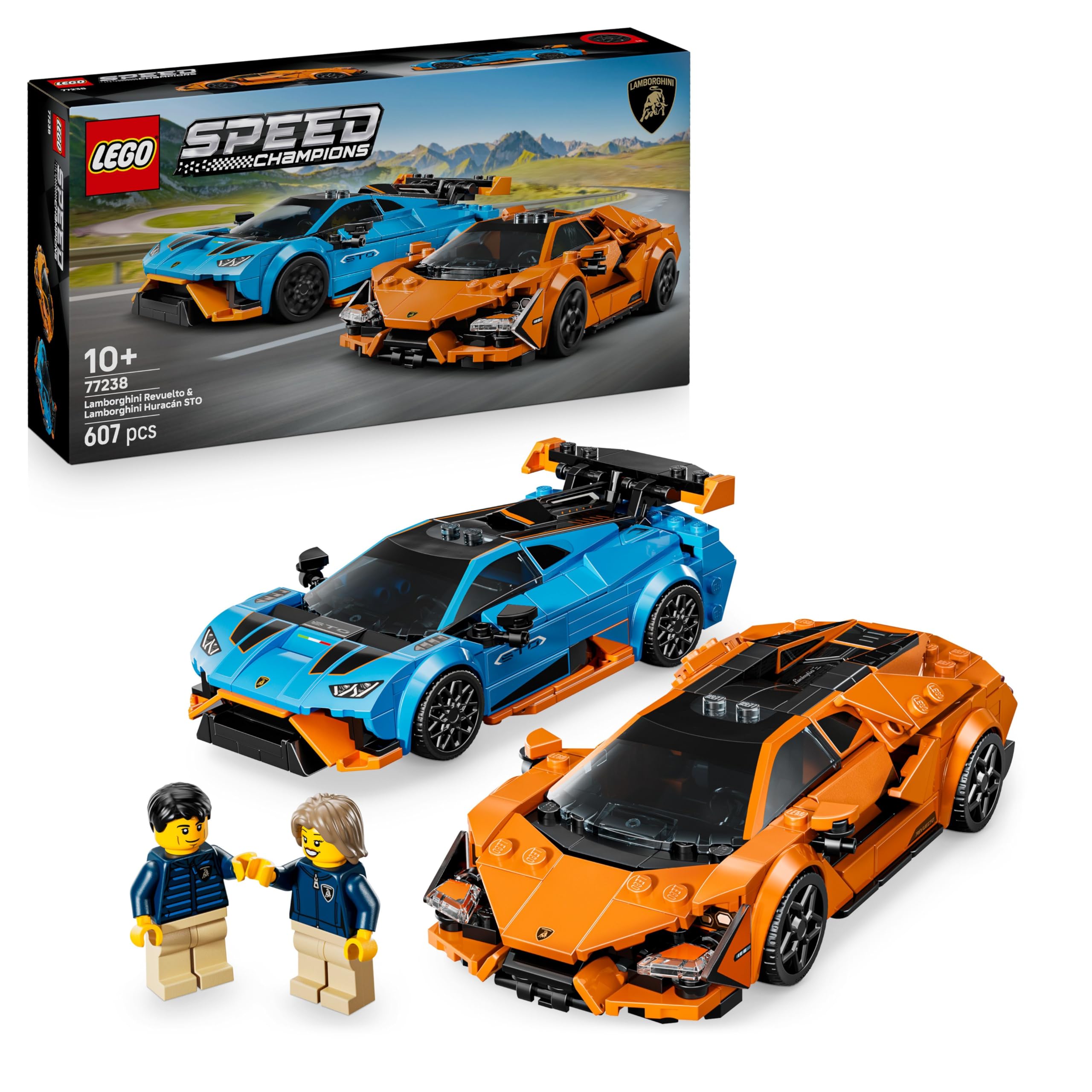 LEGO Speed Champions Lamborghini Revuelto & Huracán STO Building Set | Ages 10+
