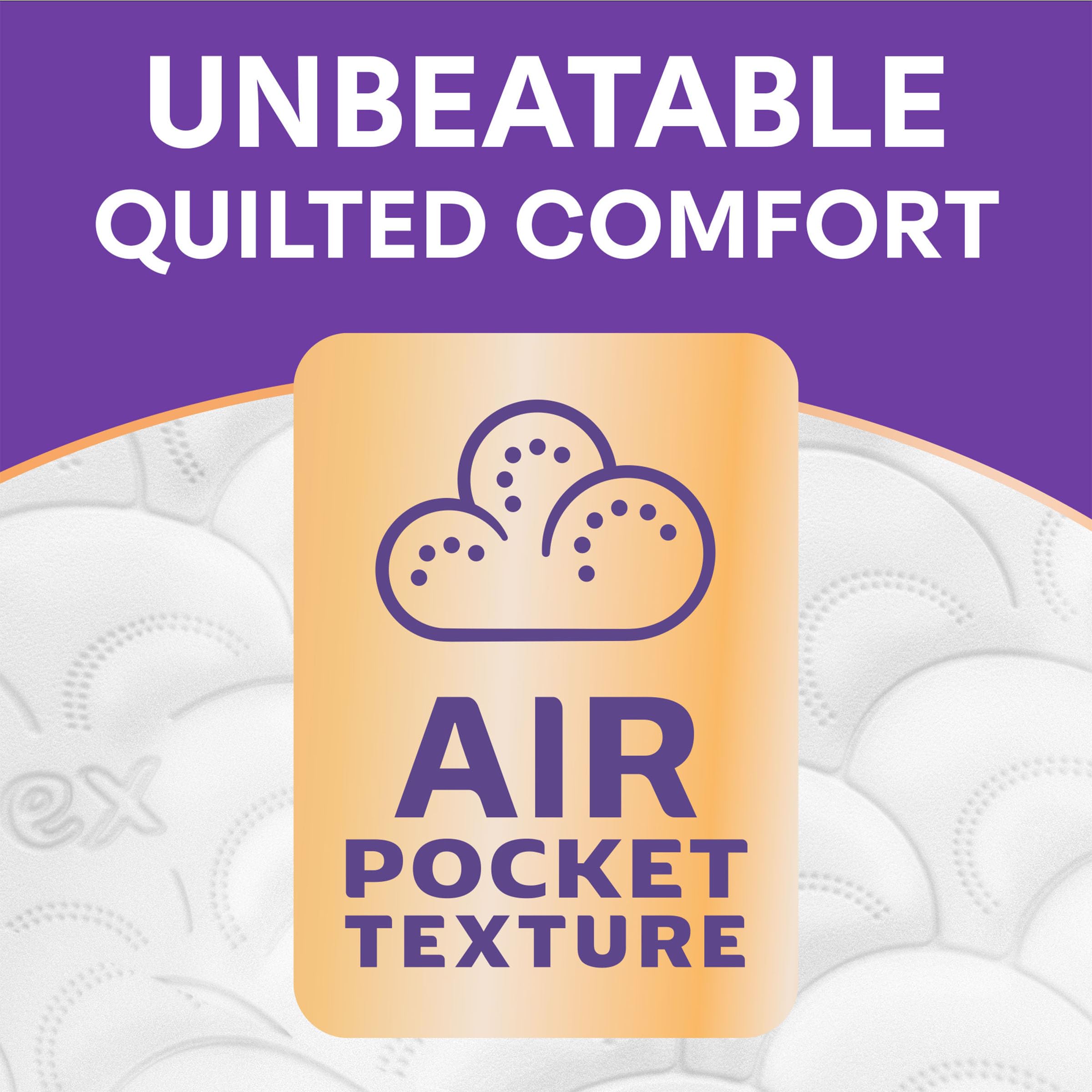 Andrex Ultimate Quilts Toilet Tissue - 9 Rolls | Air Pocket Texture | Unscented