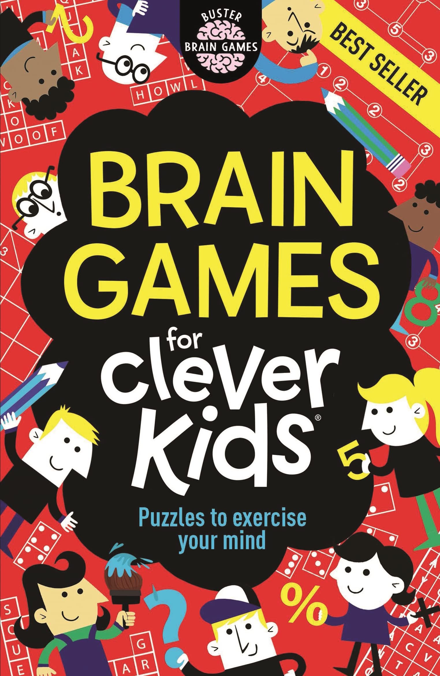 Buster Books Brain Games for Clever Kids - Puzzle Book for Ages 7-10 | Illustrated | English 1