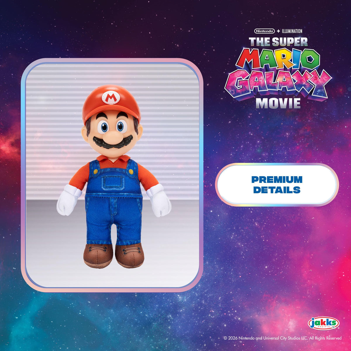 THE SUPER MARIO BROS. MOVIE Super Mario Jumbo Roto Plush - Deluxe Plush with Sculpted Roto Head | Ages 3+ | 165x254x381mm