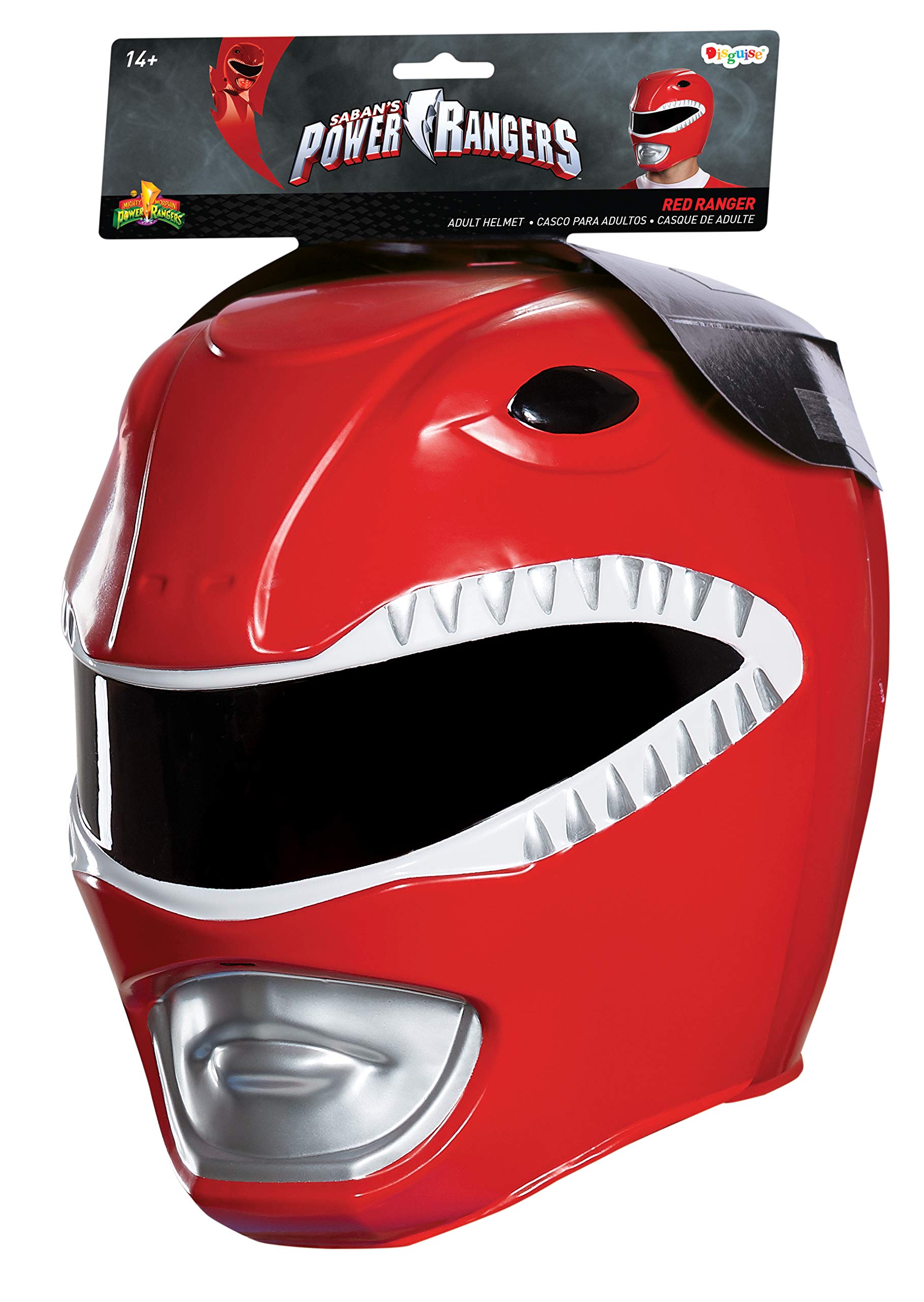 Adult Red Ranger Helmet by Disguise