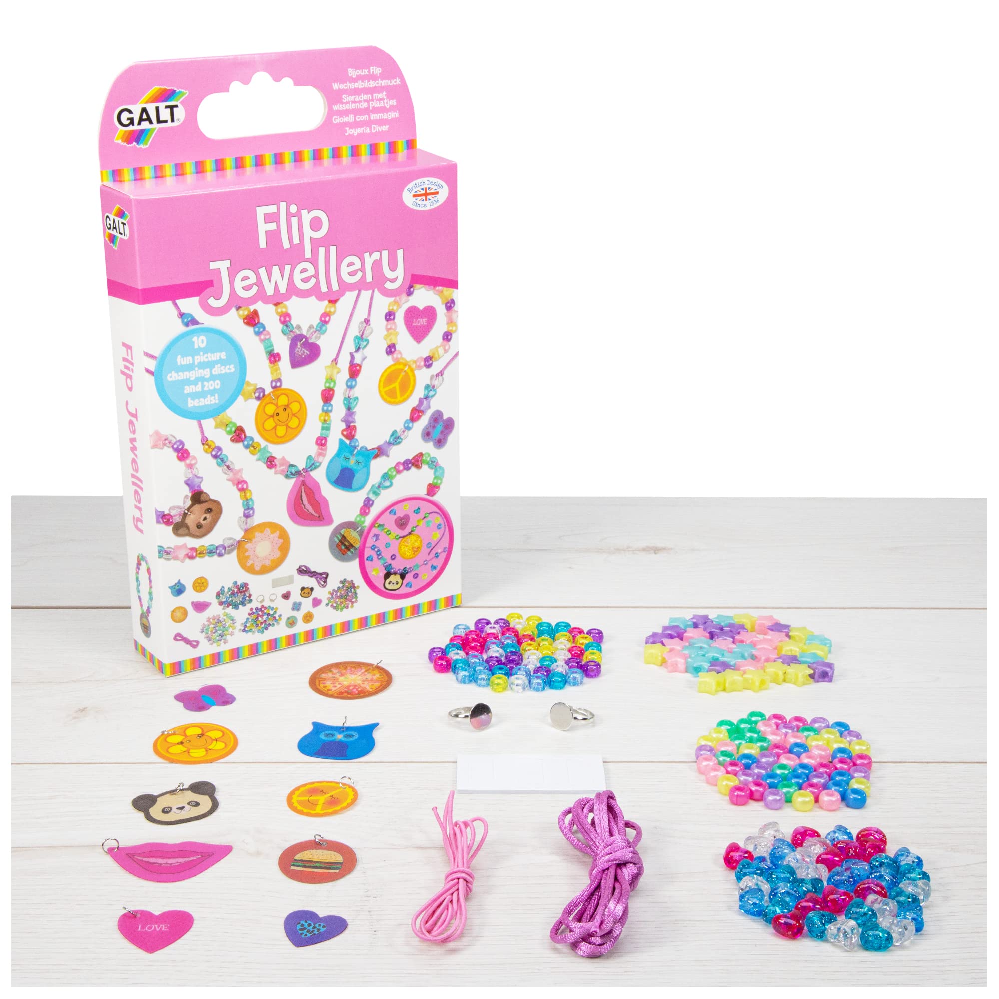 Galt Flip Jewellery Making & Beadwork Craft Kit for Kids Ages 5+ 2