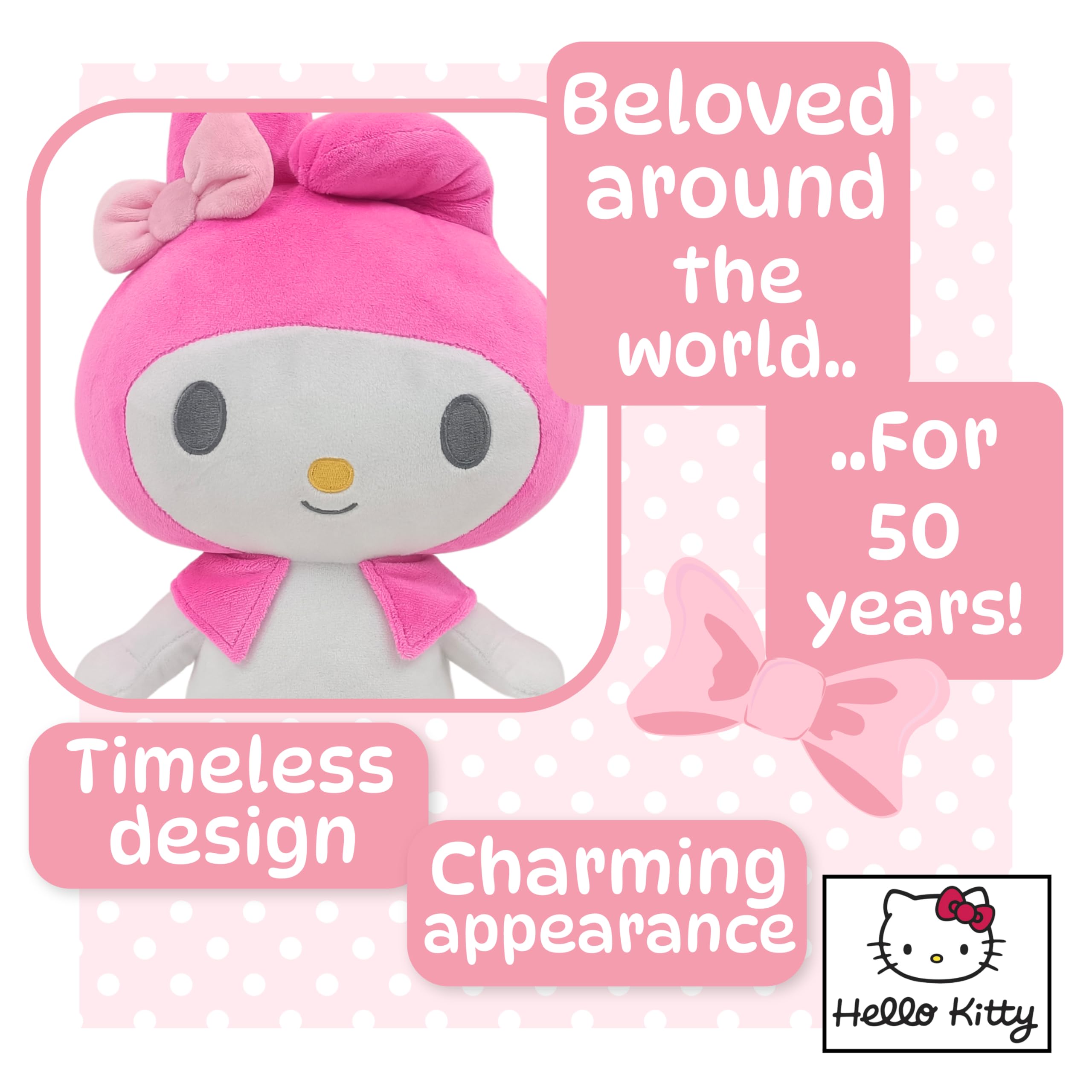 My Melody Plush 30cm - Official Sanrio Licensed Stuffed Animal for Kids & Collectors 4