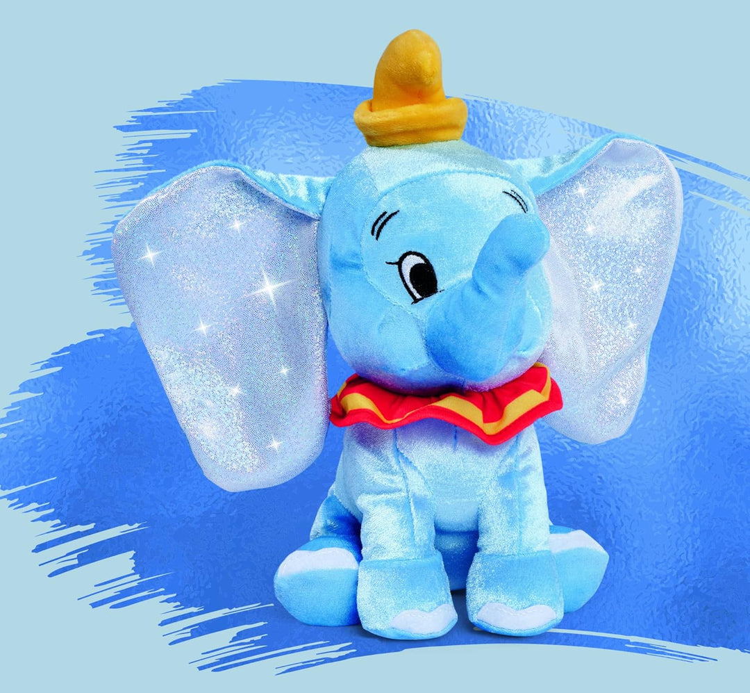 Dumbo 25 cm Plush Toy - 100 Years of Disney Celebration, Soft & Sparkly, Ages 0+