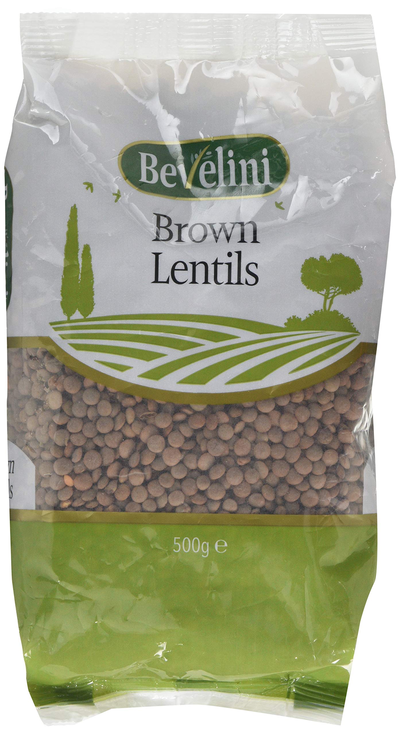 Bevelini Brown Lentils - Source of Protein | Staple in Mediterranean Kitchen | 500g