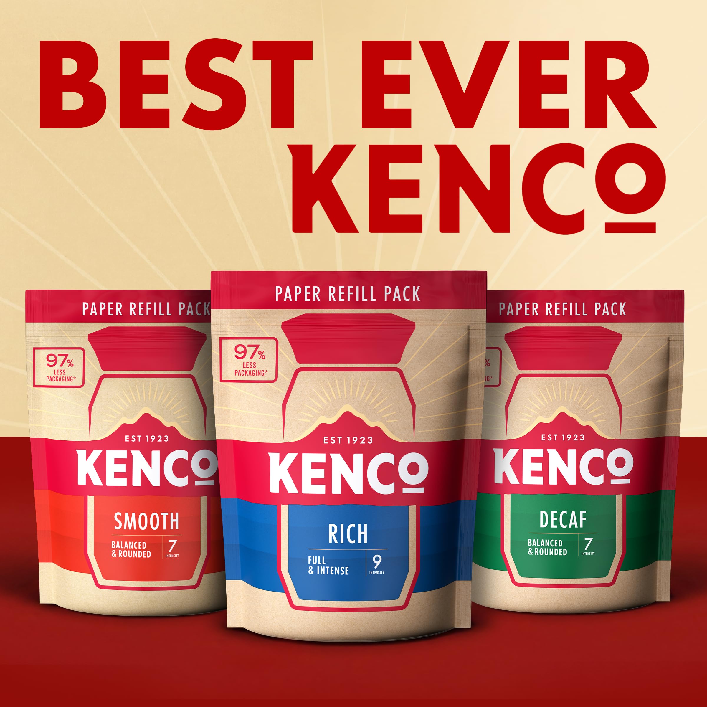 Kenco Rich Instant Coffee Refill - Full-Bodied Flavour | Intensity 9 | 300g 2