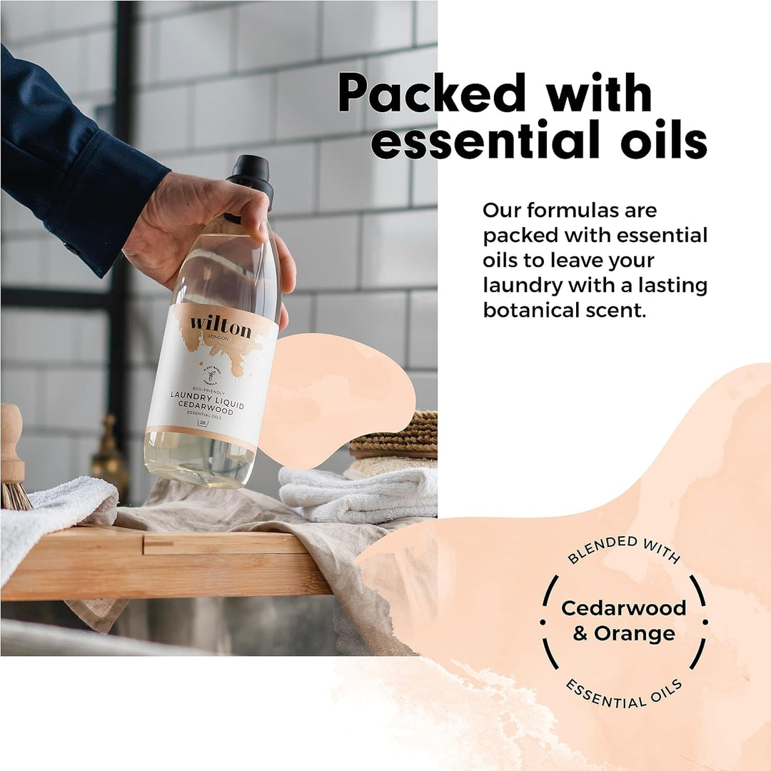 Wilton London Eco Friendly Cedarwood Laundry Liquid (1kg)