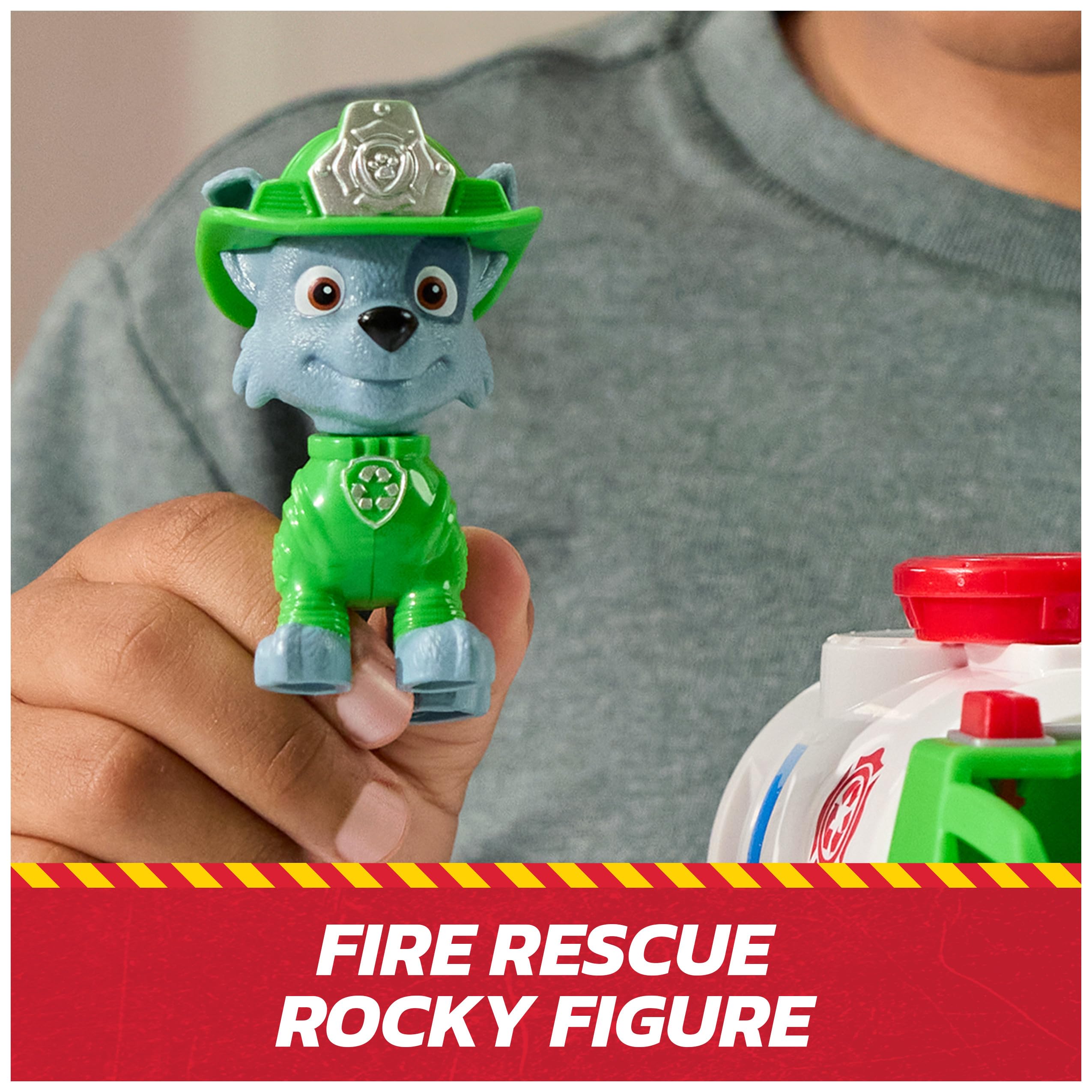 Paw Patrol Rocky Rescue Fire Tanker - 20.3 cm Vehicle with 5 cm Rocky Figure | Ages 3-9 5