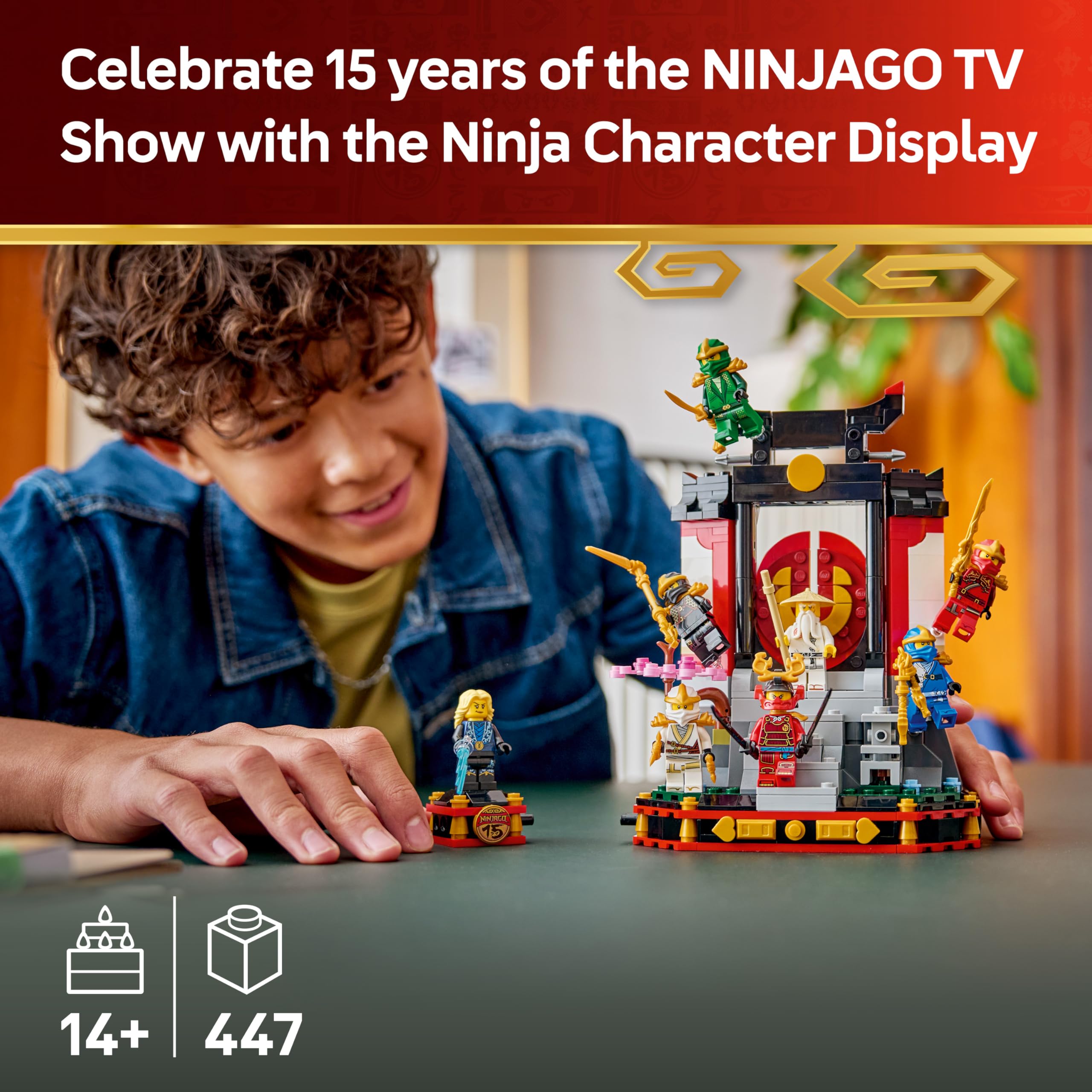 LEGO NINJAGO Ninja Character Display 15th Anniversary Set 71866 | Ages 14+