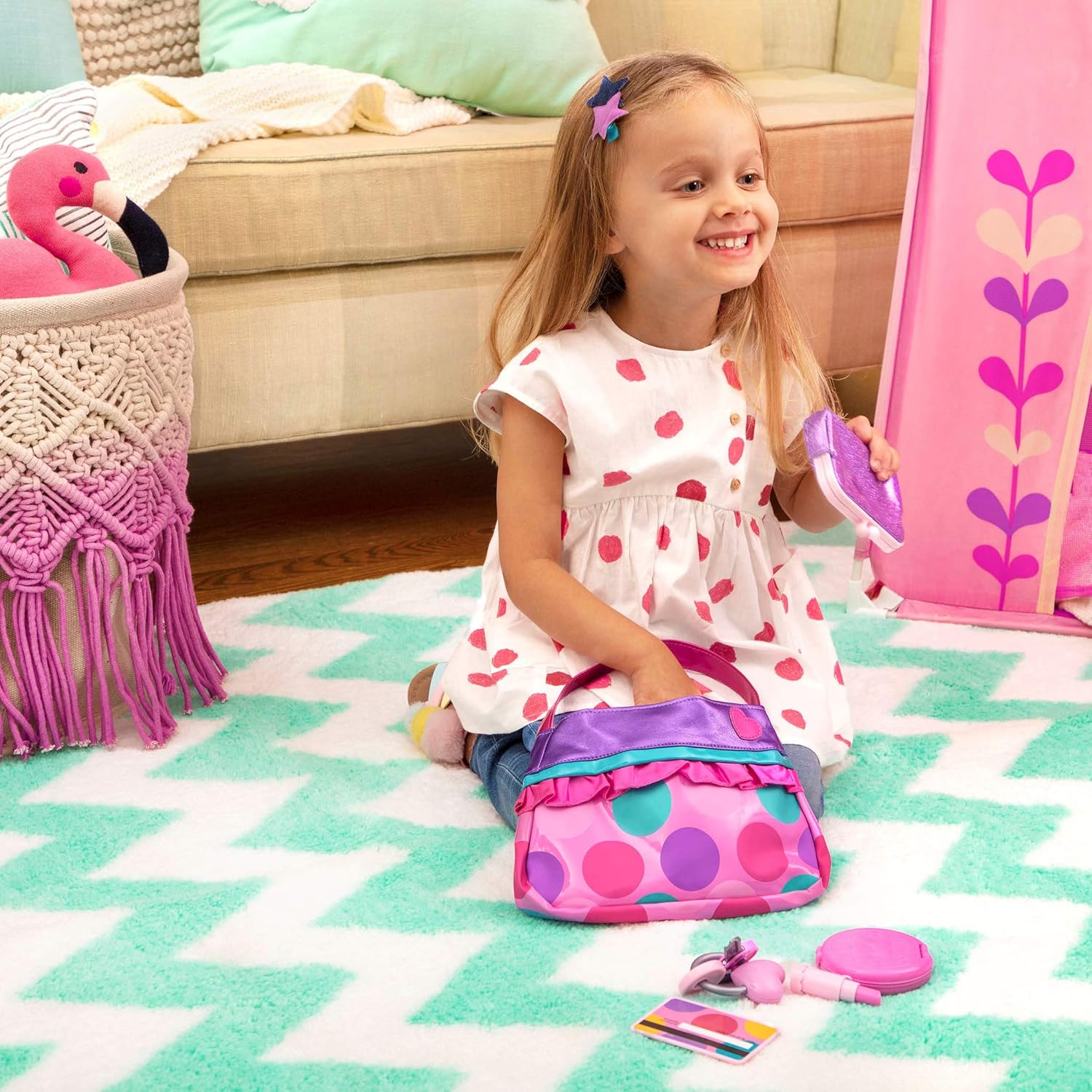 Play Circle Princess Purse Role Play Set with 8 Accessories 7
