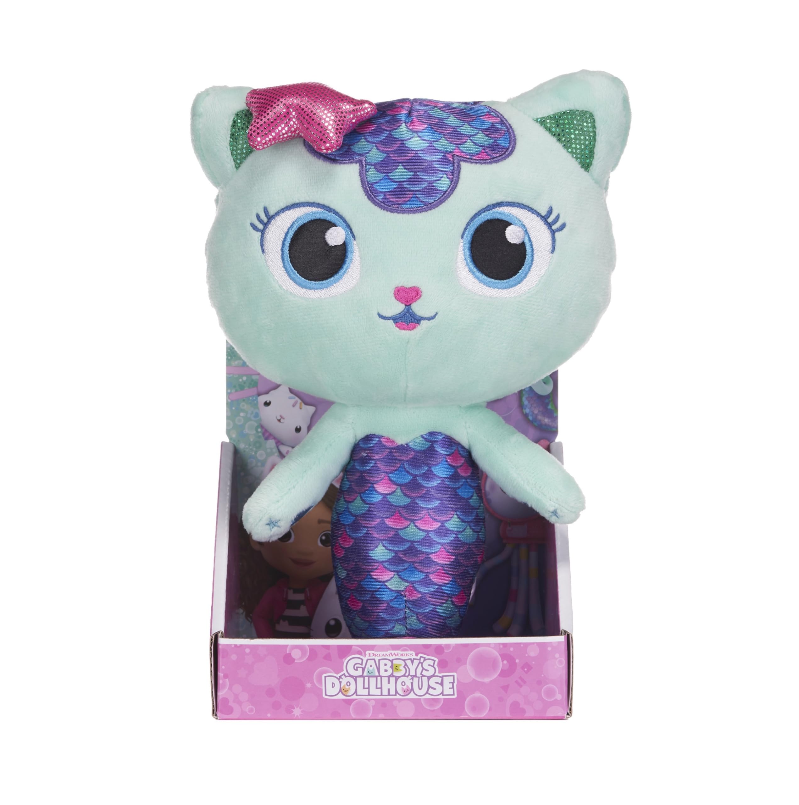 Posh Paws Gabby's Dollhouse Mercat Soft Plush Toy - 25cm (10-inch) | Suitable from Birth