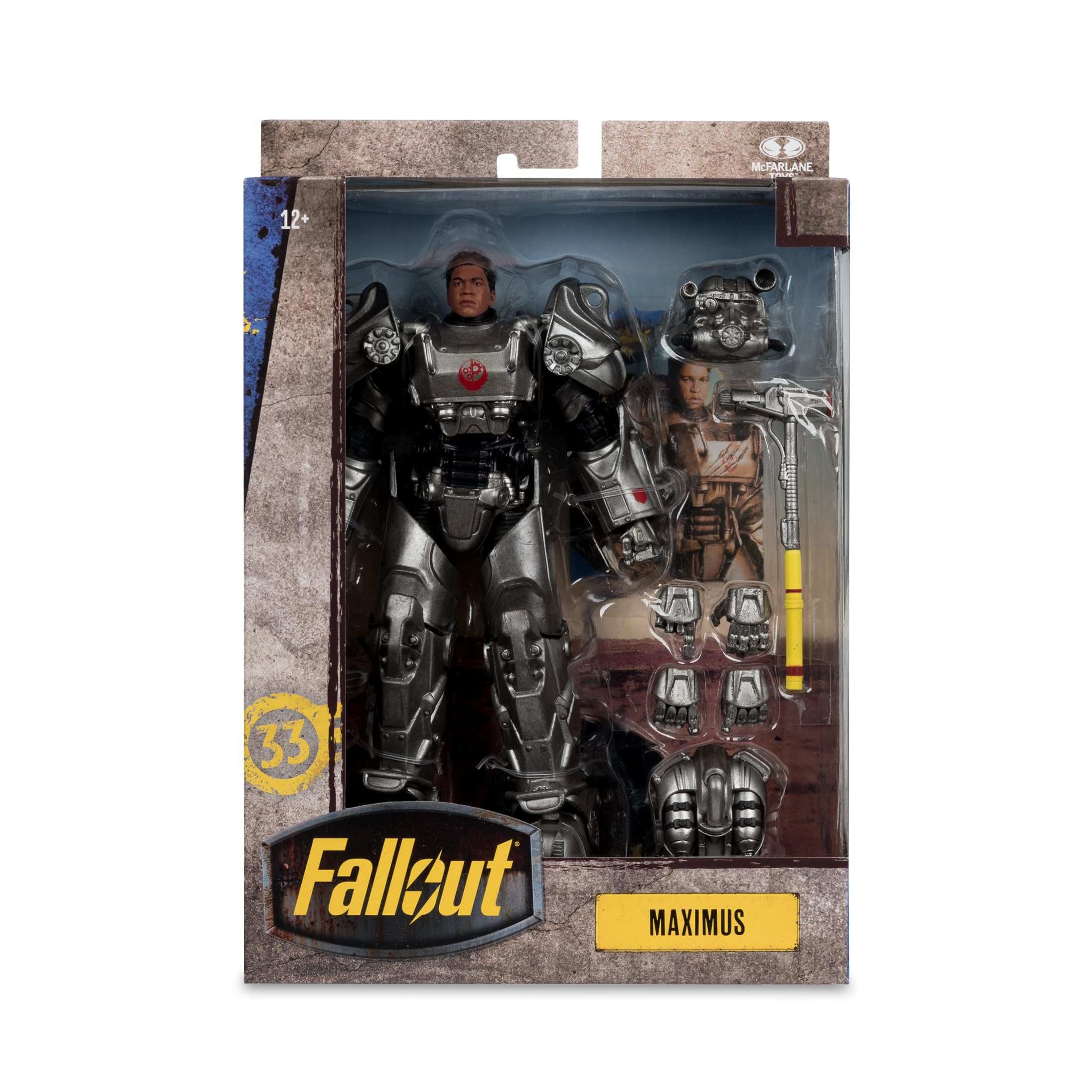 McFarlane Fallout Maximus 7in Deluxe Action Figure - Ultra Articulated Collectible with Accessories 5