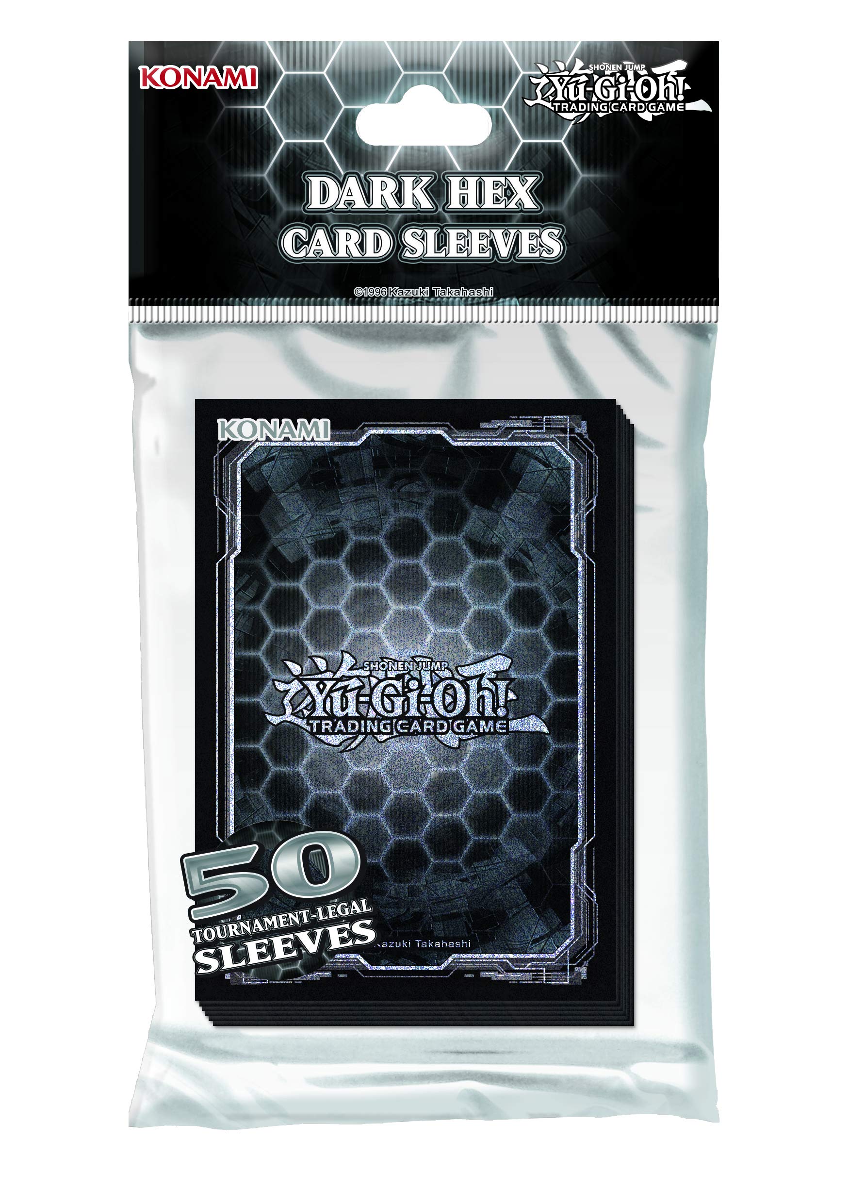 Yu-Gi-Oh! Dark Hex Card Sleeves - 50 Pack, Tournament-Ready Protection