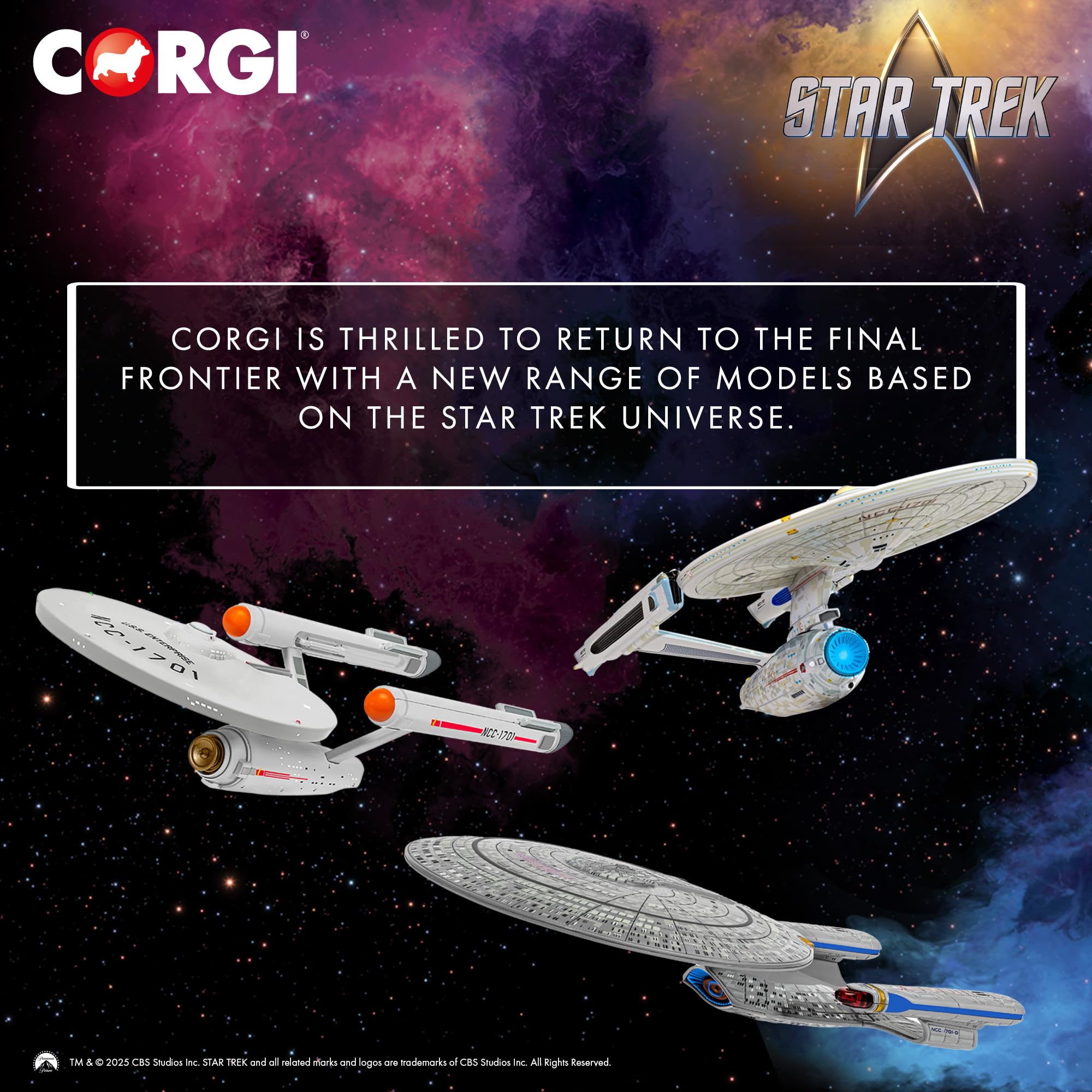 Corgi Diecast USS Enterprise NCC-1701-D Star Trek Spaceship Model - Collectible Sci-Fi Space Craft for Adults 5