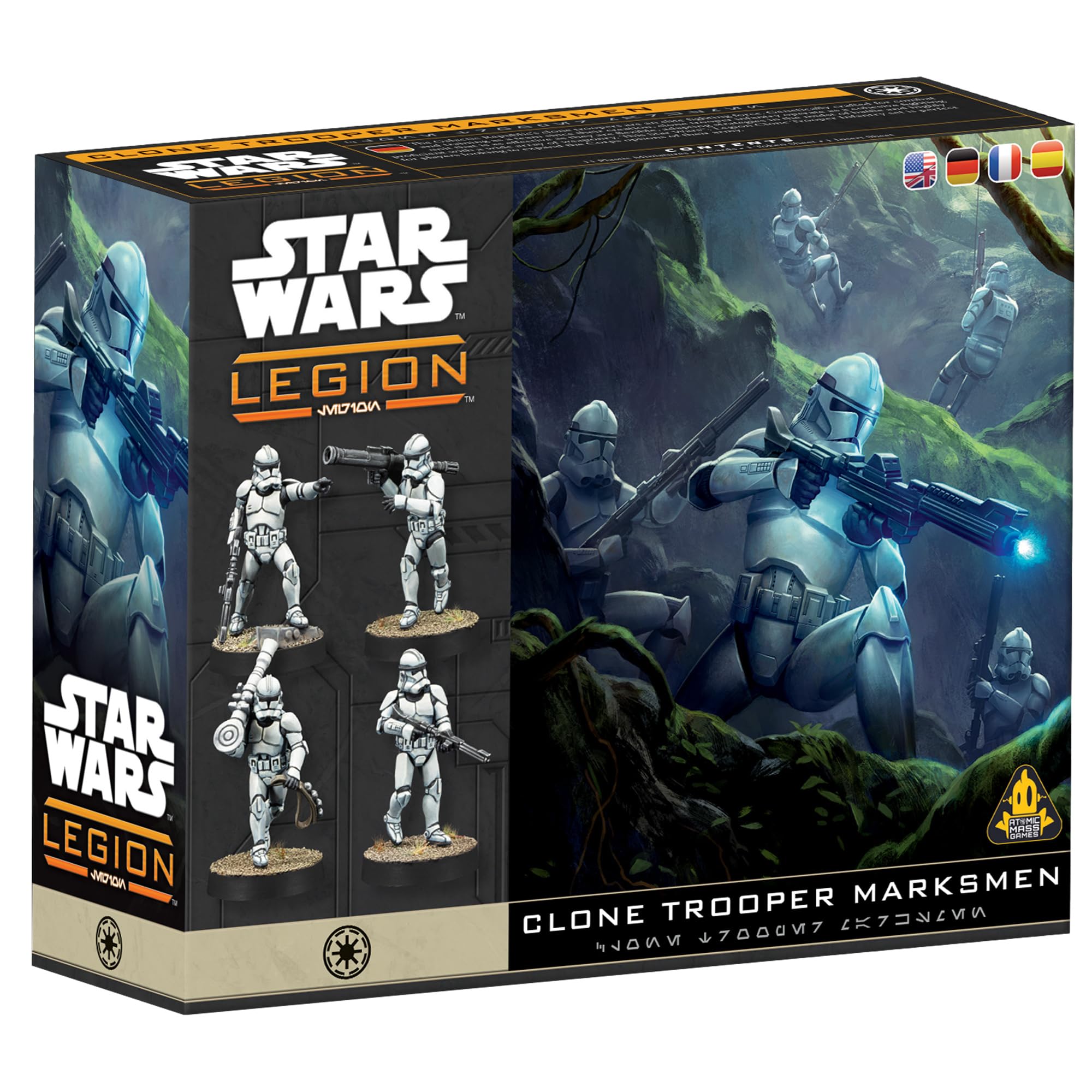 Asmodee Star Wars: Legion - Clone Trooper Marksmen Miniature Board Game Expansion | 11 Miniatures