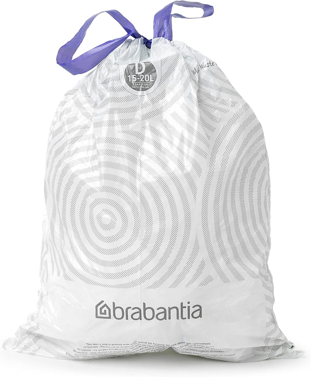 Brabantia - PerfectFit Bin Liners Multipack (Size D/15-20 Litre) Thick Plastic