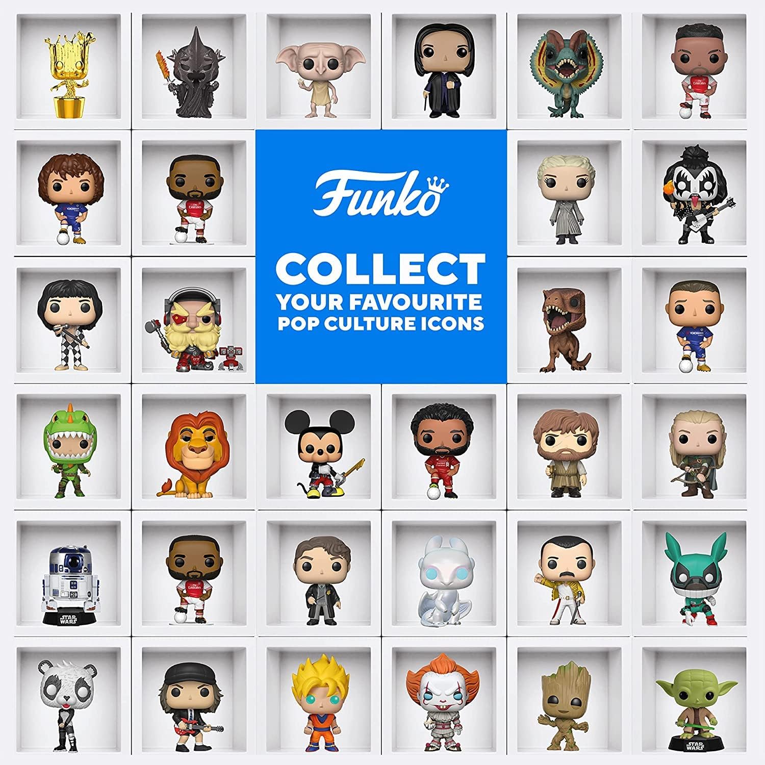 Funko Bitty POP! Disney - Mickey Mouse, Minnie Mouse (Pink Dress), Pluto & Mystery Figure Vinyl Set 30