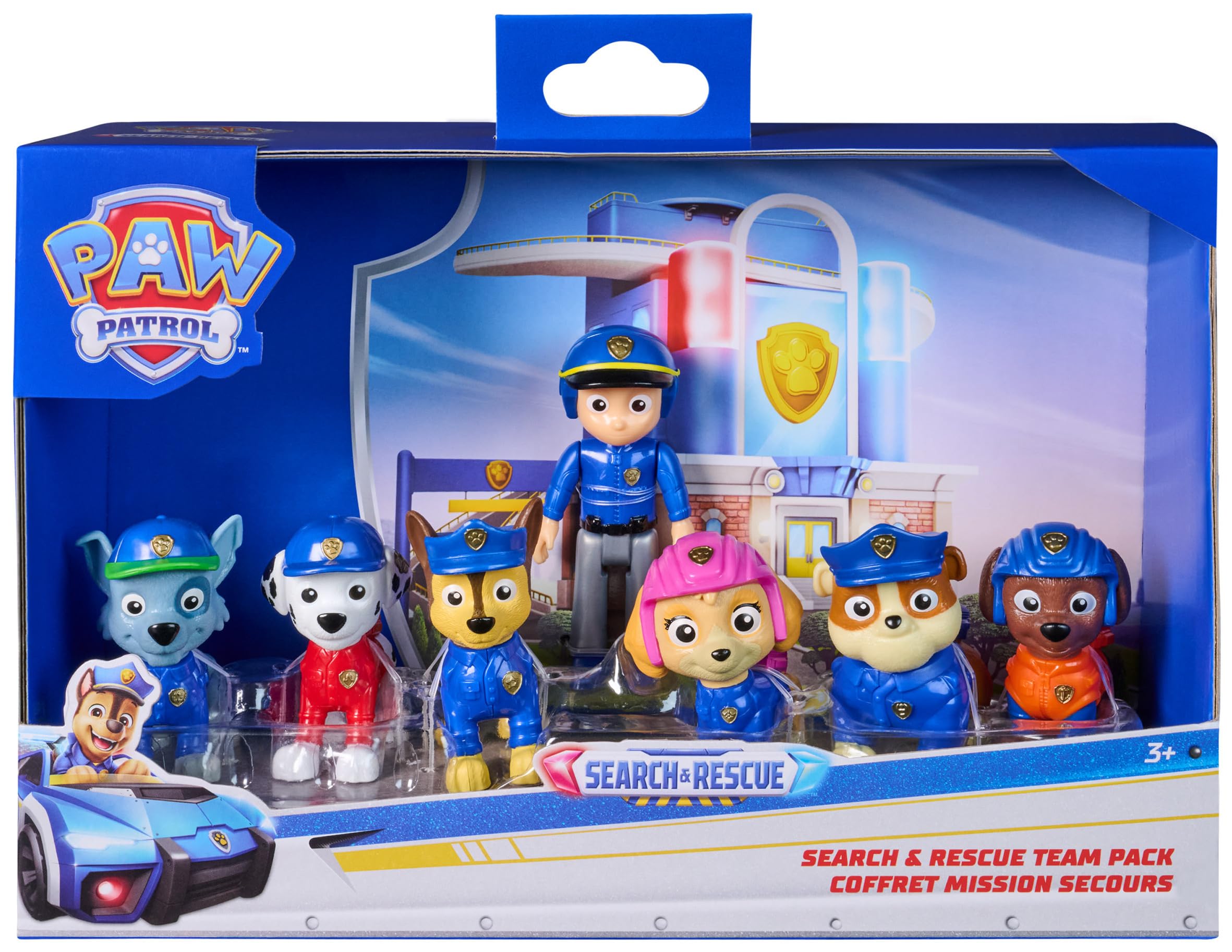 Paw Patrol Search & Rescue Team Pack with 7 Collectible Action Figures | Ages 3+