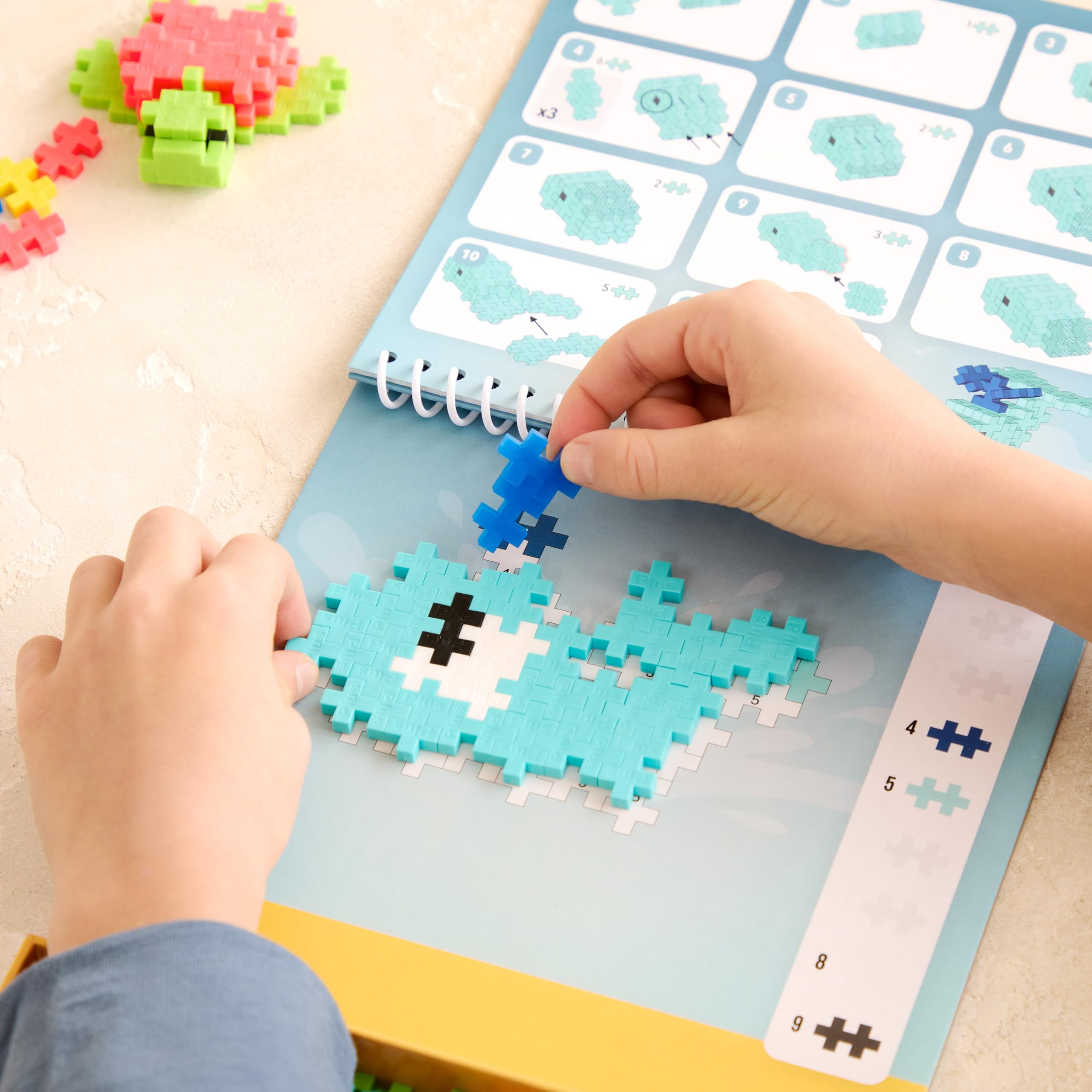 PLUS PLUS Ocean and Marine Animals Activity Block - 125 Pieces | Ages 5-12 | Portable Travel Toy 4