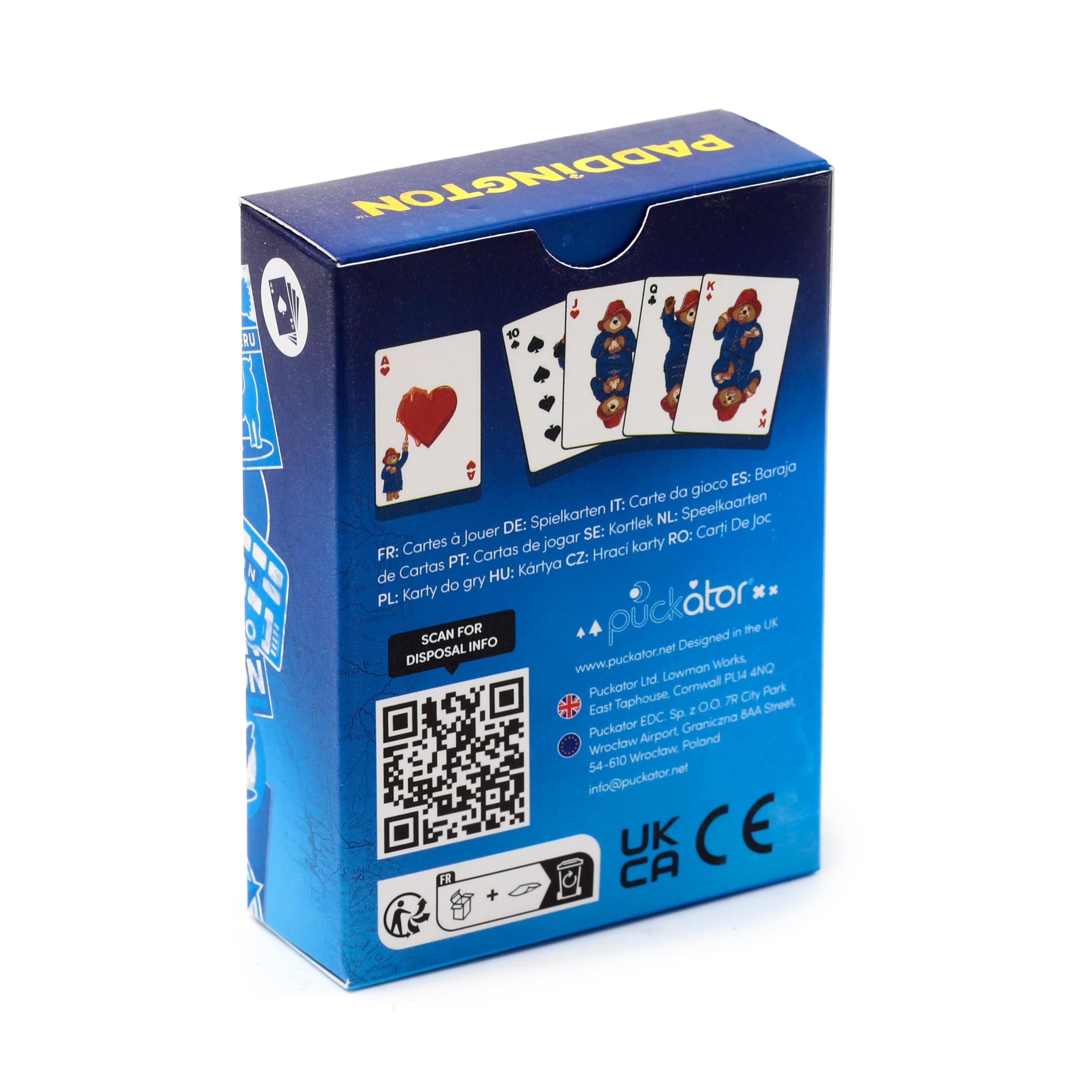 Puckator Paddington Bear Standard Playing Card Deck 9