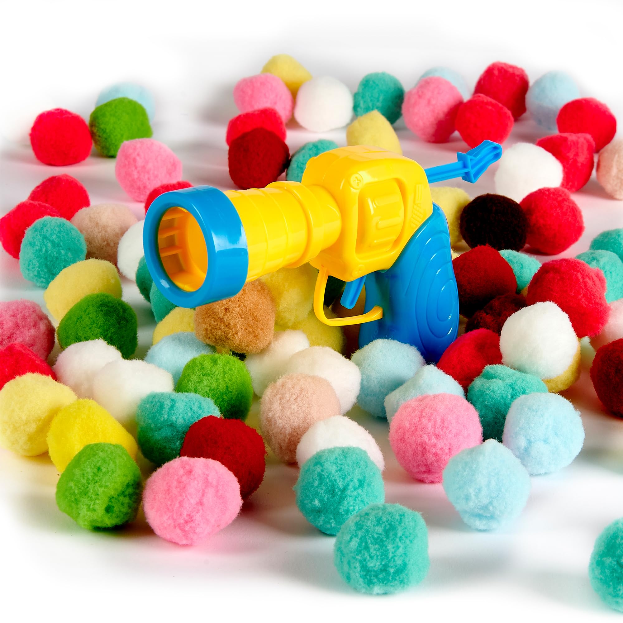 Purring Pussy Cat Ball Shooter Toy Set - 100 Pcs Mixed Balls | Catnip Scented for Exercise 2