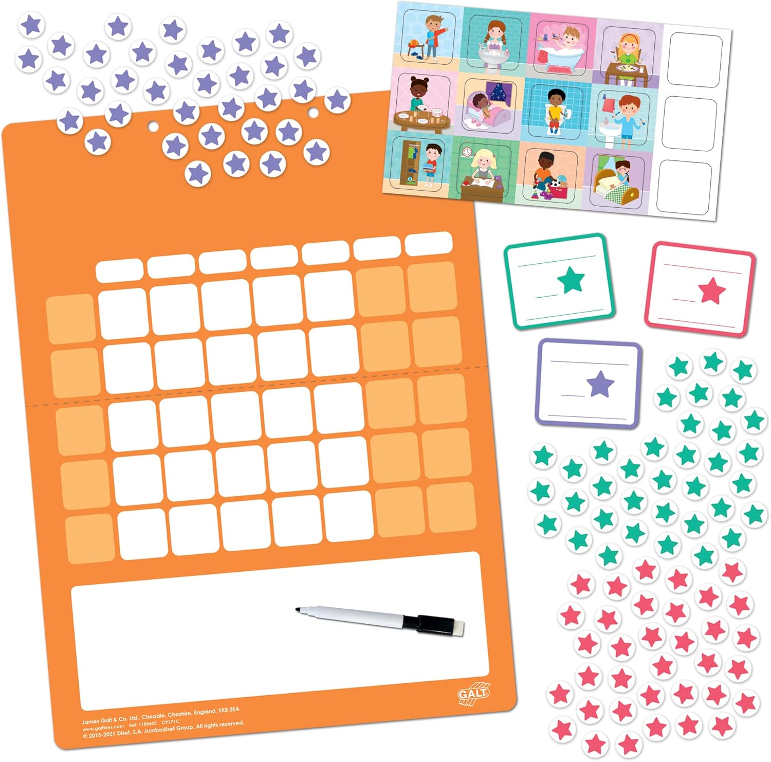 Galt Magnetic Reward Chart - Encourage Good Behaviour & Habits, Ages 3+ 4