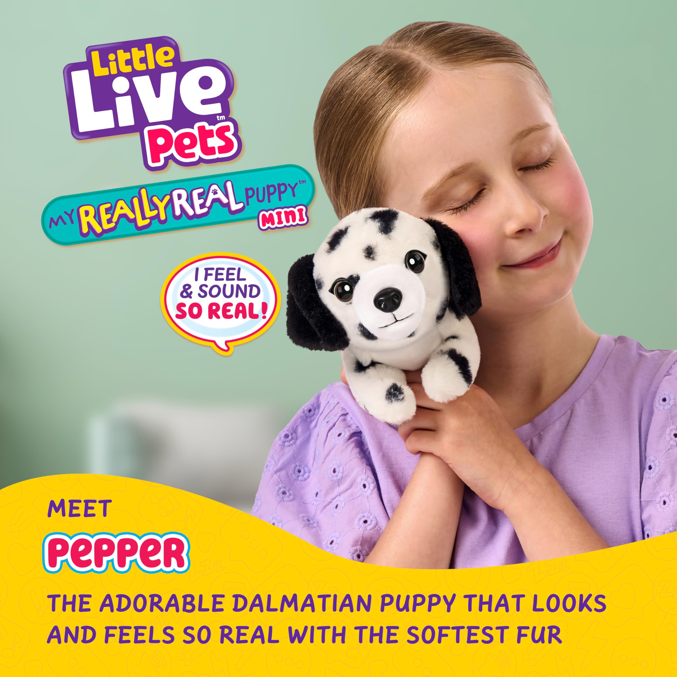 Little Live Pets My Really Real Puppy Minis - Pepper the Dalmatian Interactive Plush Toy | 11cm 2