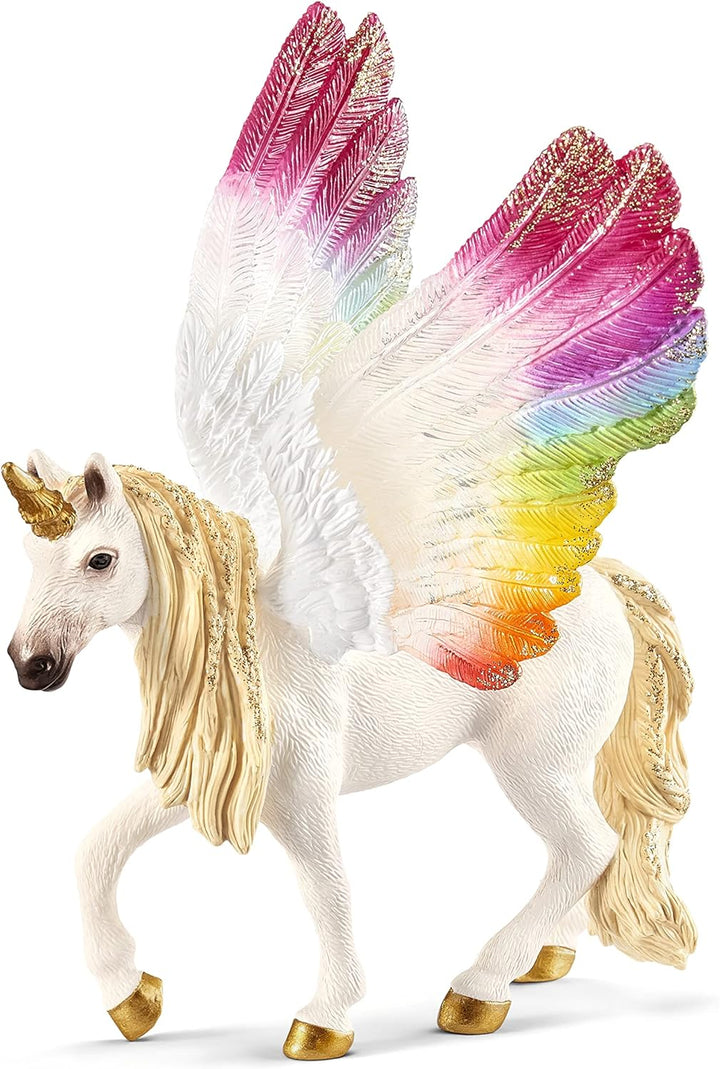 Schleich 70576 Winged Unicorn (Bayala) - Multicolored Fantasy Play Figure