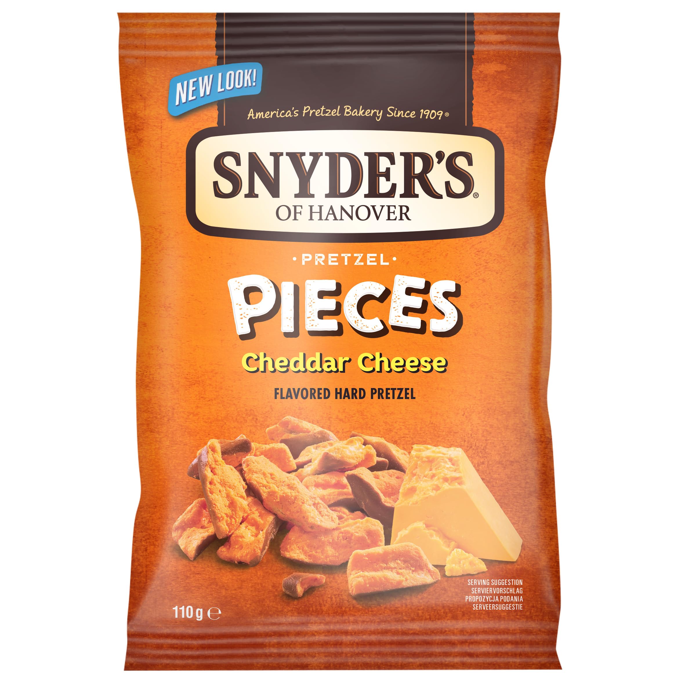 Snyder's of Hanover Pretzel Pieces Cheddar Cheese Snack | 10 x 110g Multipack