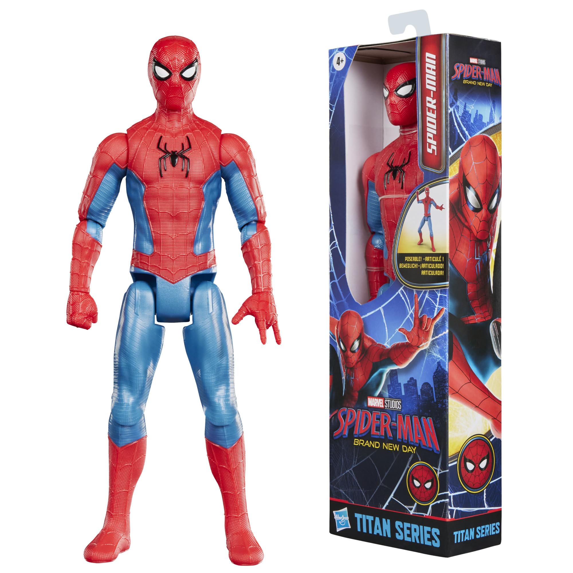 Marvel Spider-Man Titan Series Action Figure - 11.5-in Scale | 11 Points of Articulation 4