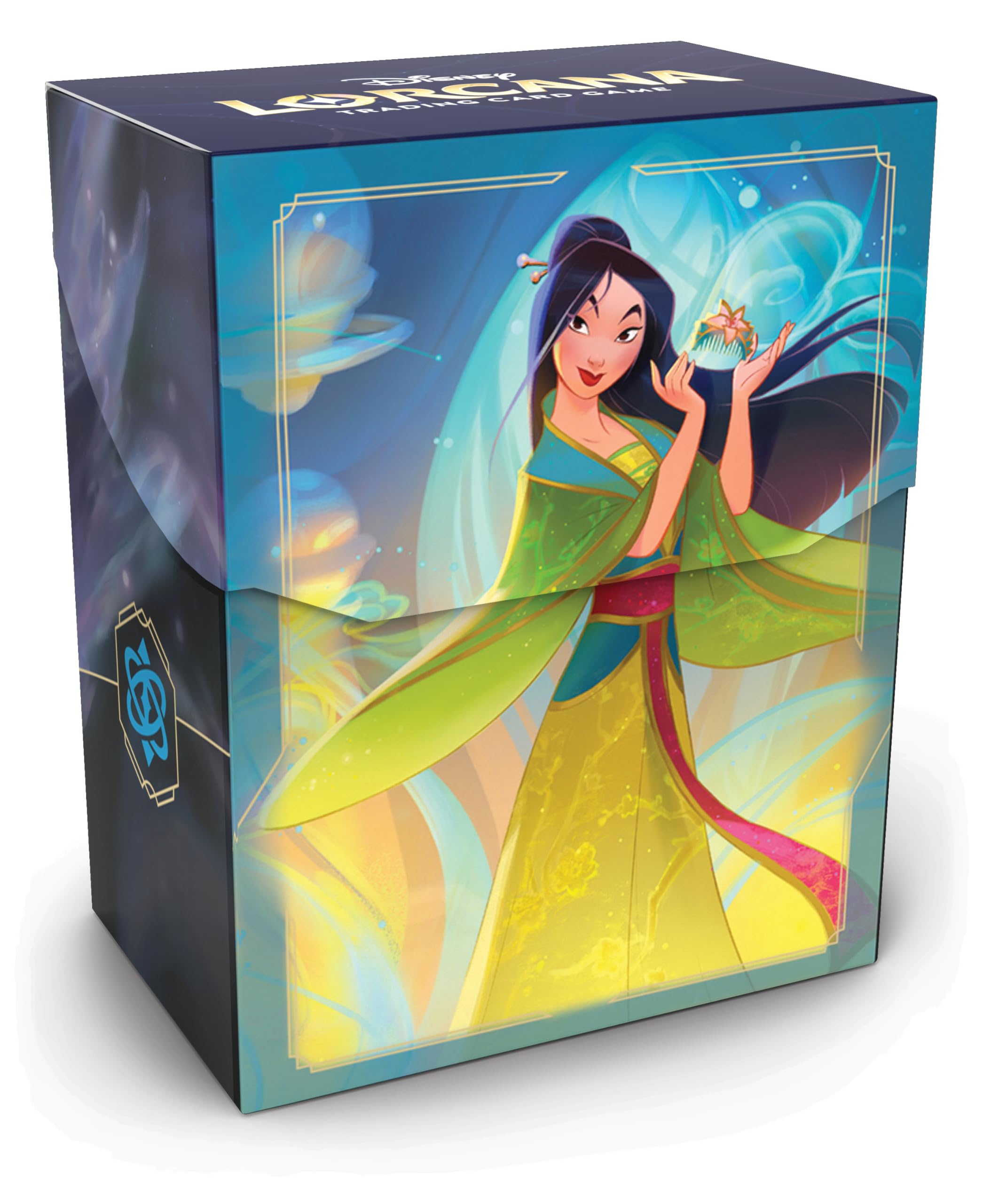 Ravensburger Disney Lorcana Mulan Set 9 Fabled Deck Box for Trading Cards | Holds 80 Sleeved Cards