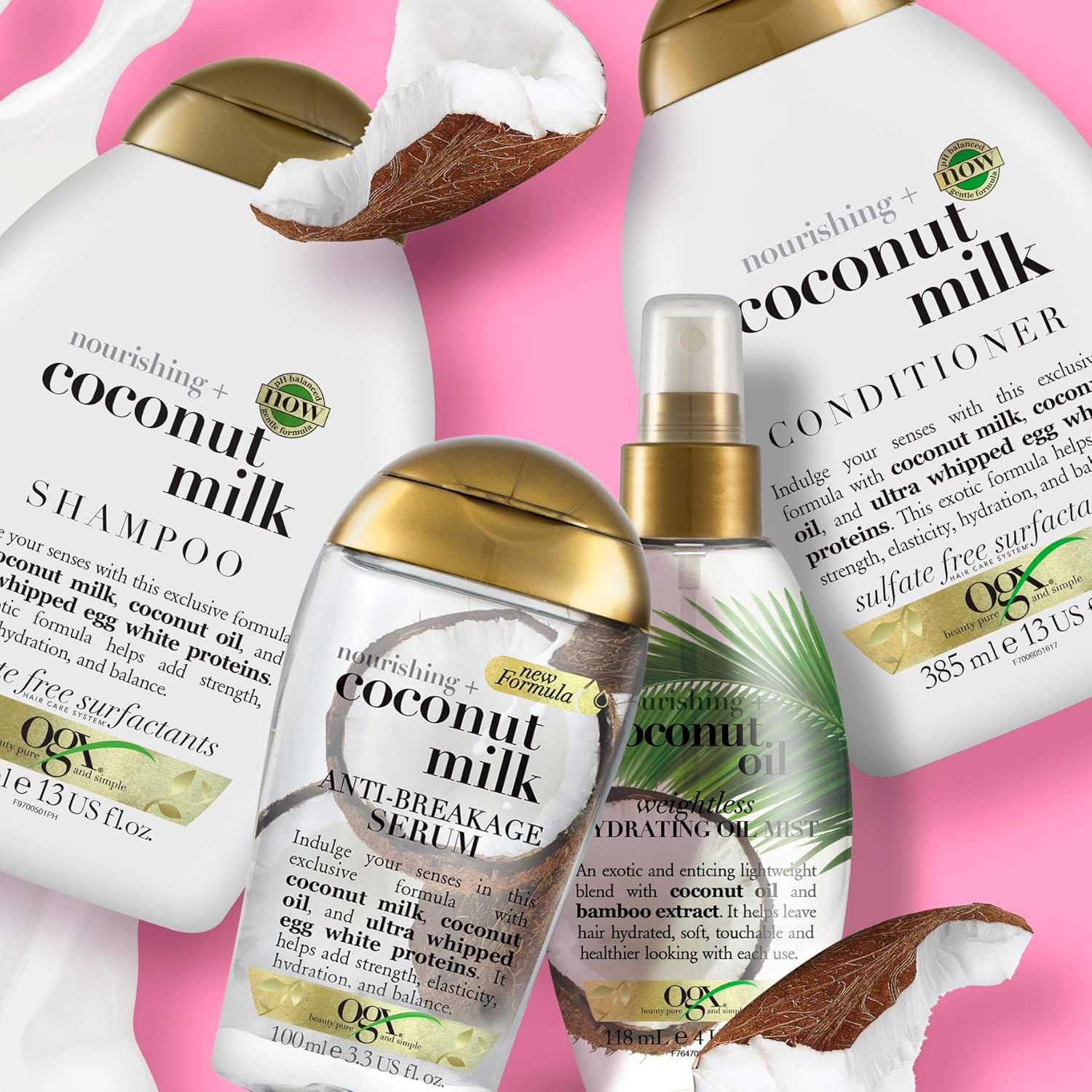 OGX Nourishing+ Coconut Milk Conditioner for Dry Hair (577ml) 6