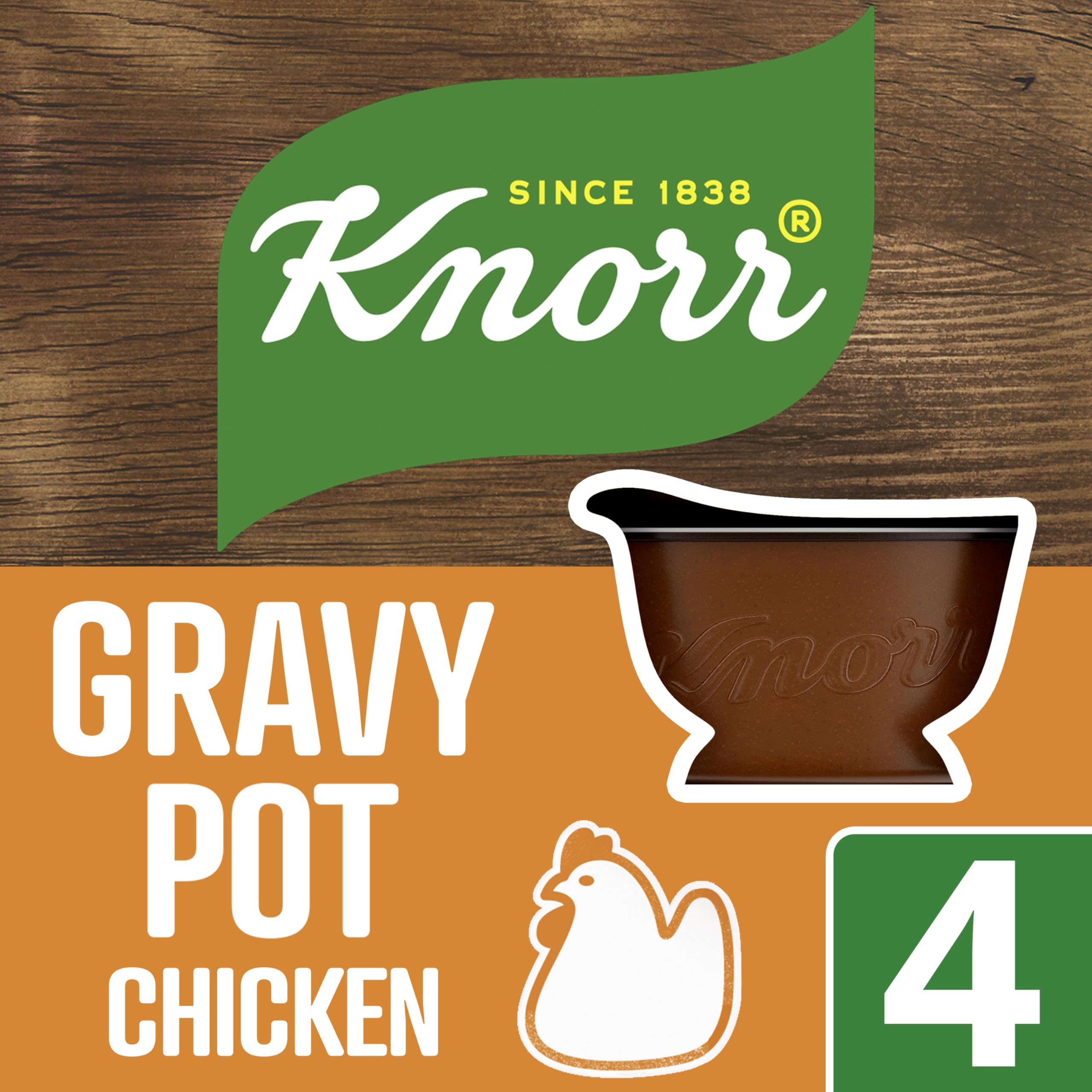 Knorr Chicken Gravy Pot - Gluten Free, No Artificial Colours or Preservatives | 112g