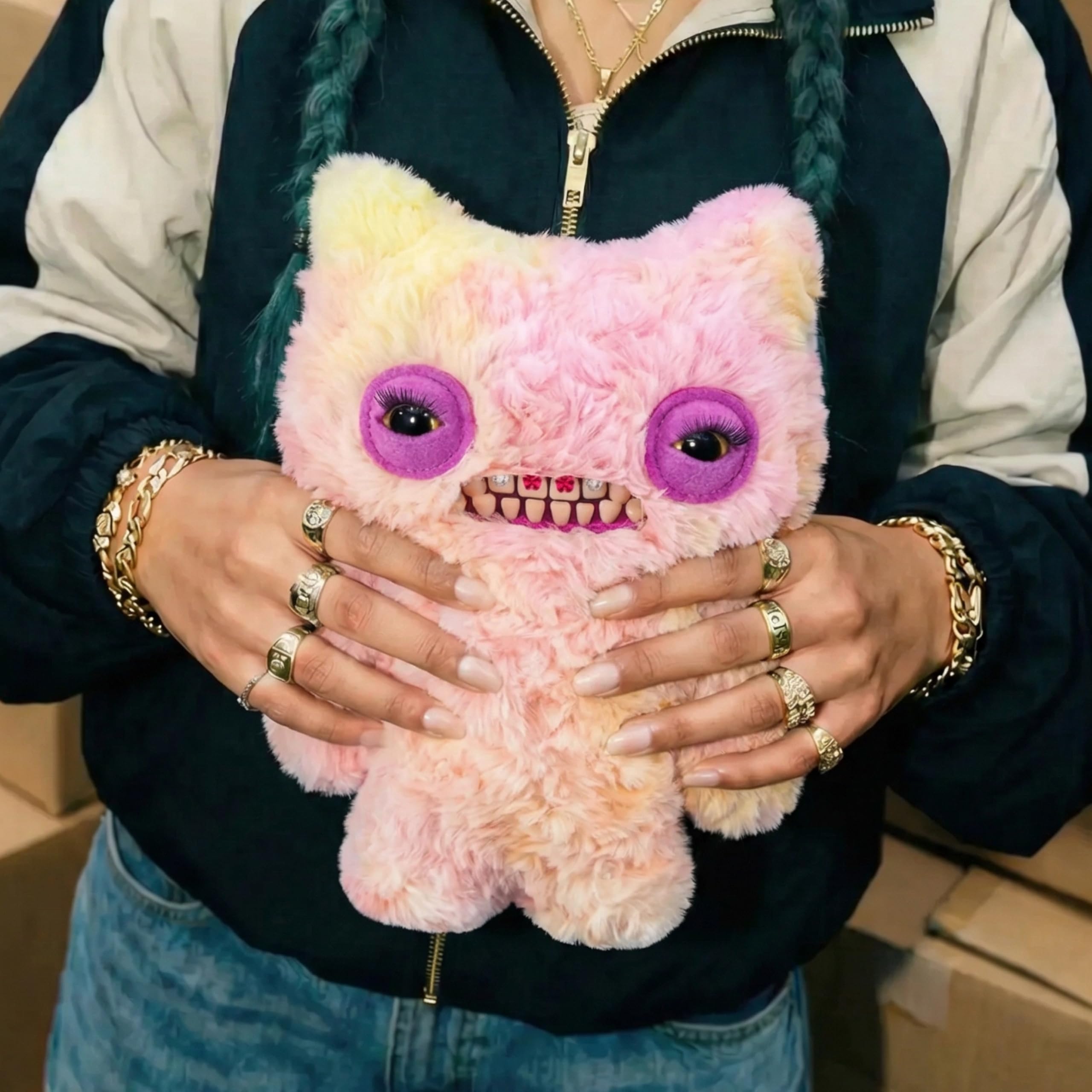 Fuggler Munch Munch Soft Doll - 9 Inch Collectible Plush with Human-Like Teeth | Polyester | Unisex Children 8