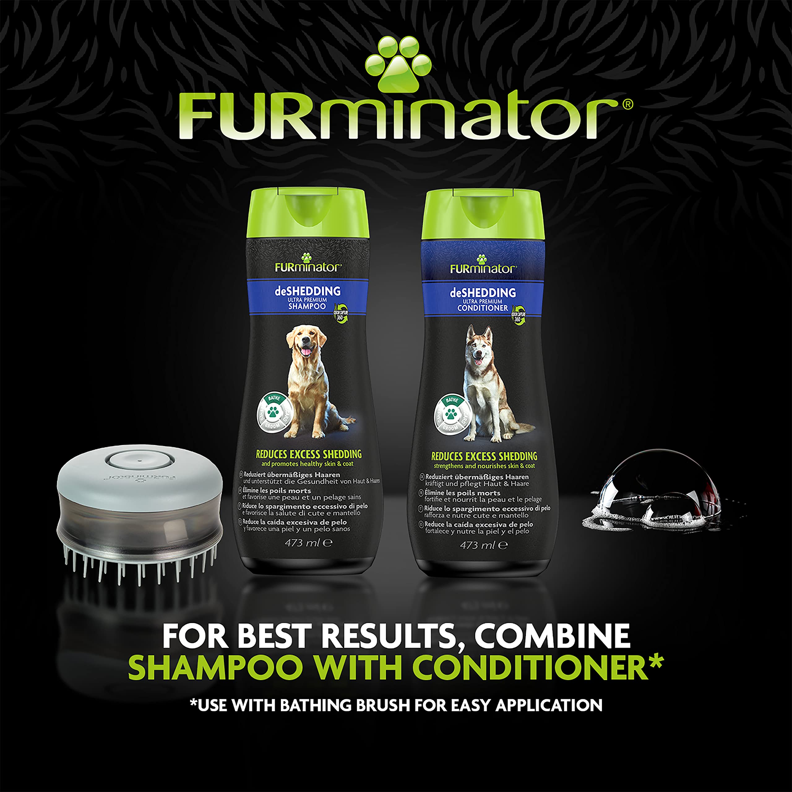 FURminator Deshedding Conditioner for Dogs - Reduces Shedding, Nourishes Coat | 473ml 5