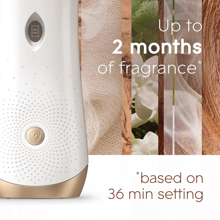 Glade - Automatic Air Freshener Holder & Refill Starter Kit with Sandalwood & Jasmine Scent