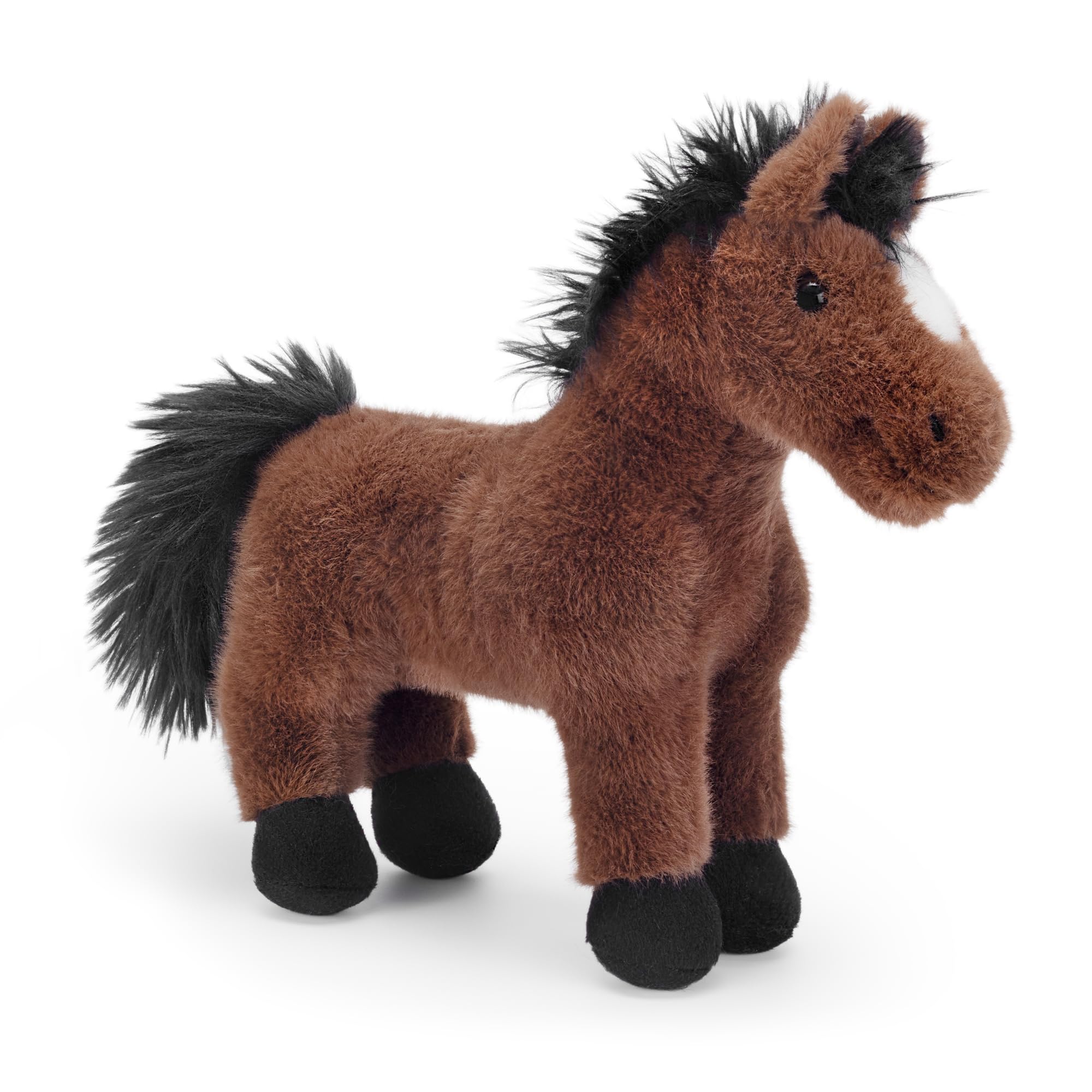 Zappi Co Chris the Dark Brown Horse Plush Toy - Soft Stuffed Animal | 25 cm Size | Recycled Filling 1