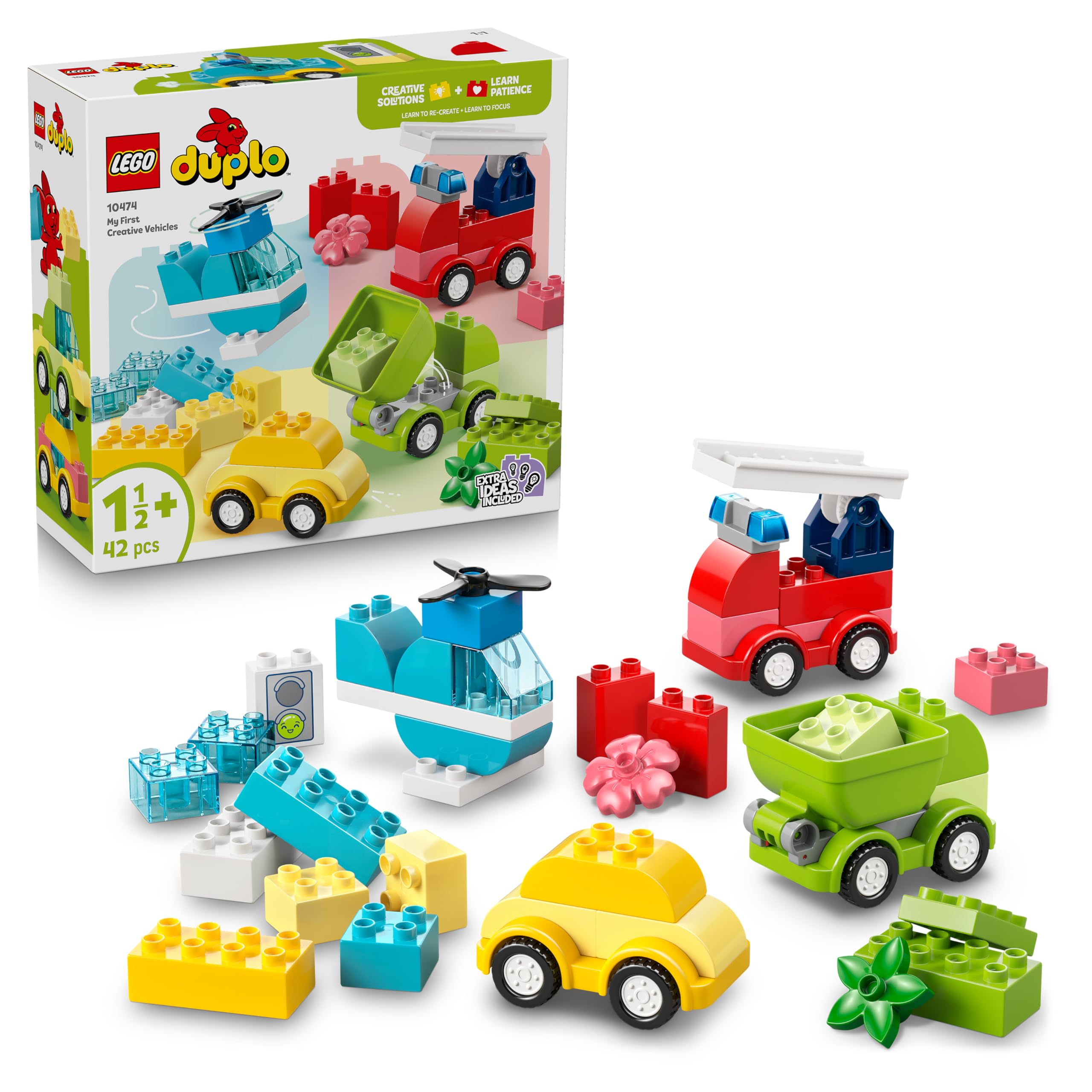 LEGO DUPLO Creative Vehicles Building Set 10474 | 42 Pieces | Ages 1½+ 1