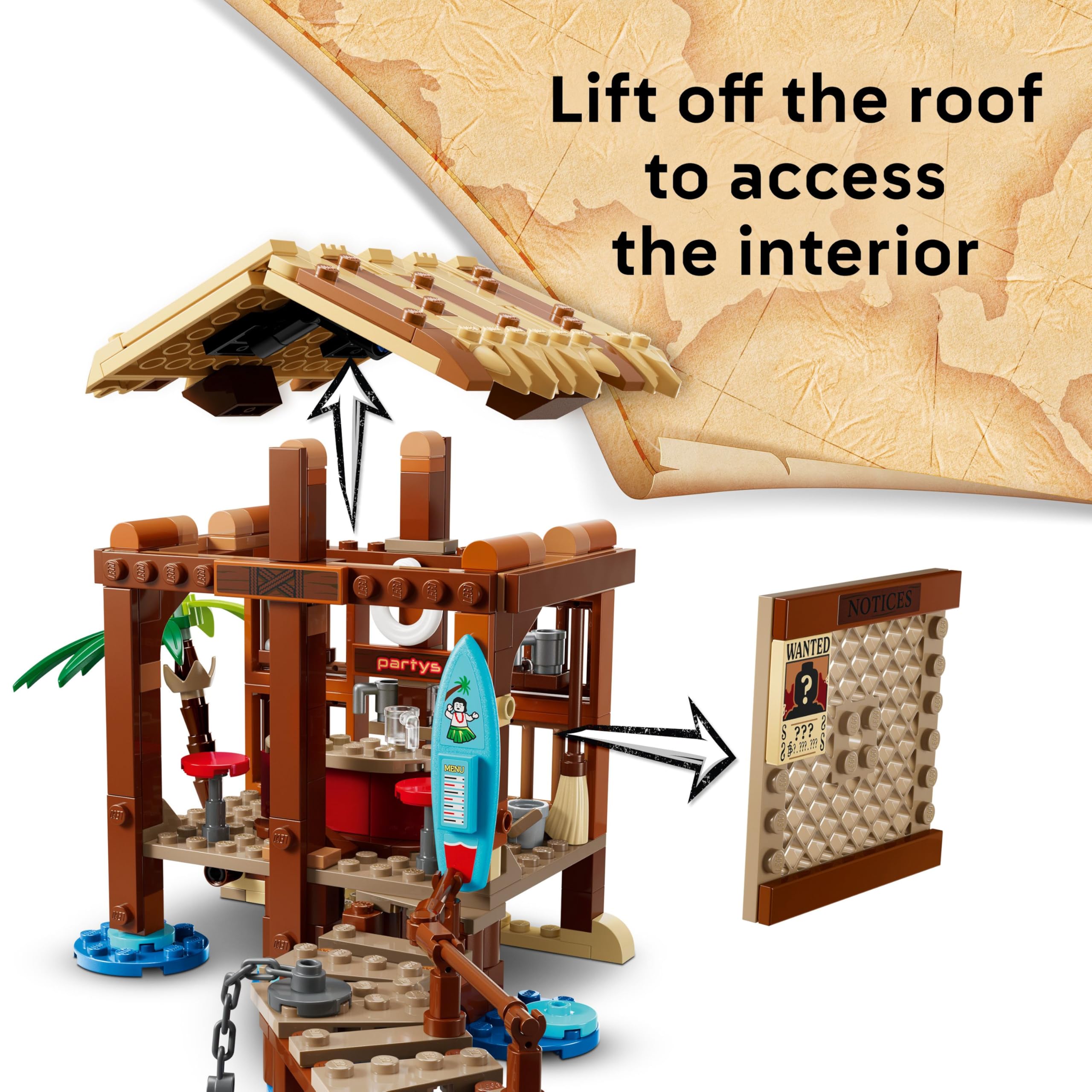 LEGO ONE PIECE Windmill Village Hut Building Set 75636 | Ages 8+ | Includes Luffy, Shanks & Makino Minifigures 3