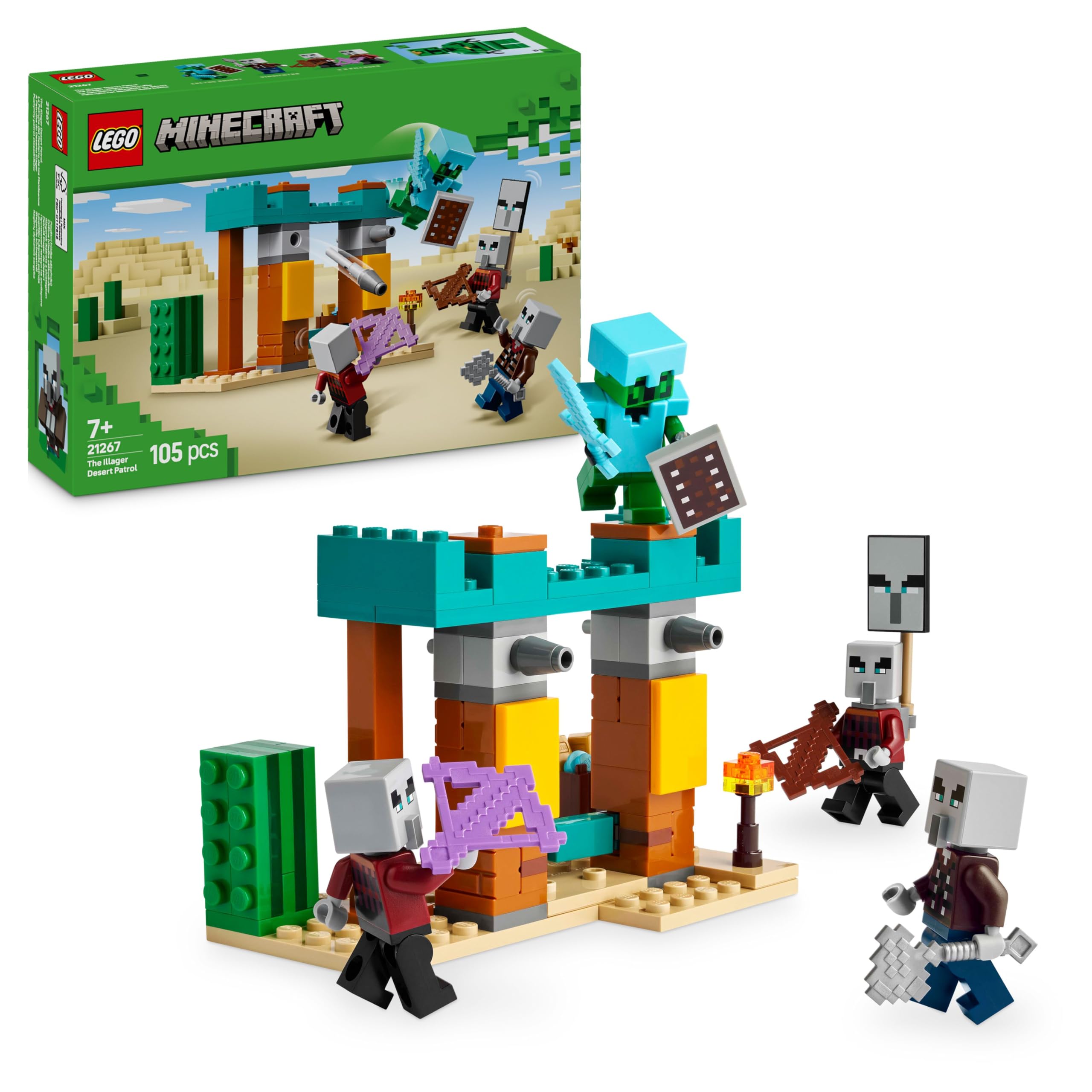 LEGO Minecraft The Illager Desert Patrol Set 21267 | Building Toy for Ages 7+ 1
